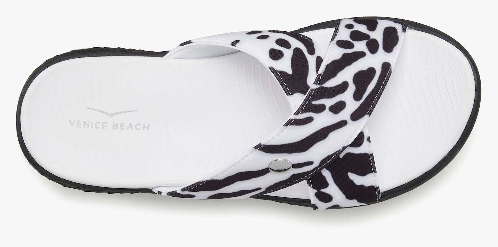 Venice Beach Badepantolette - schwarz/weiß