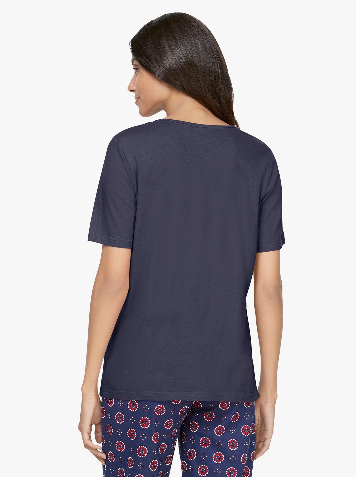 Pyjama-Shirt - nachtblauw