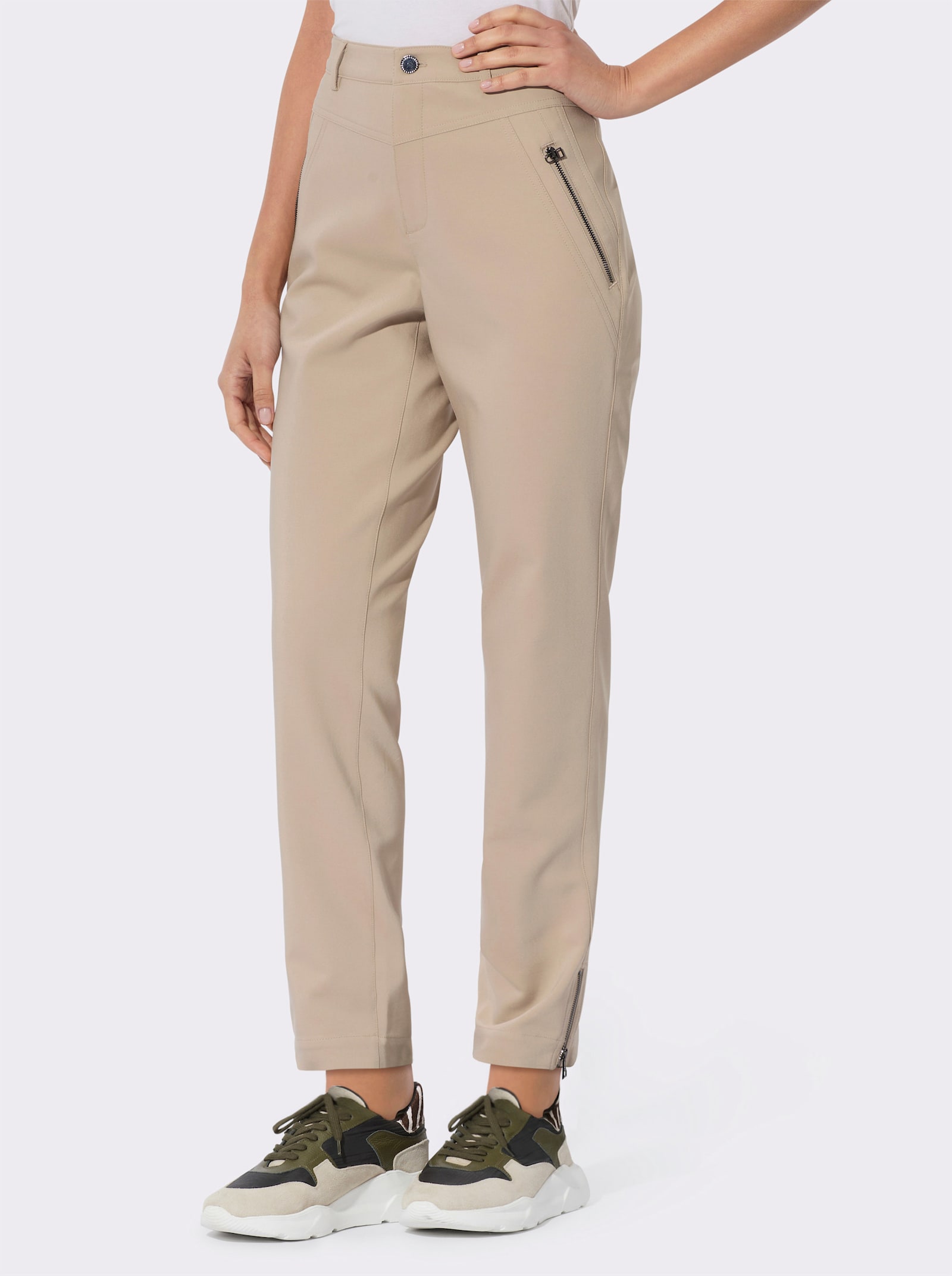 Hose mit Miedereinsatz - beige
