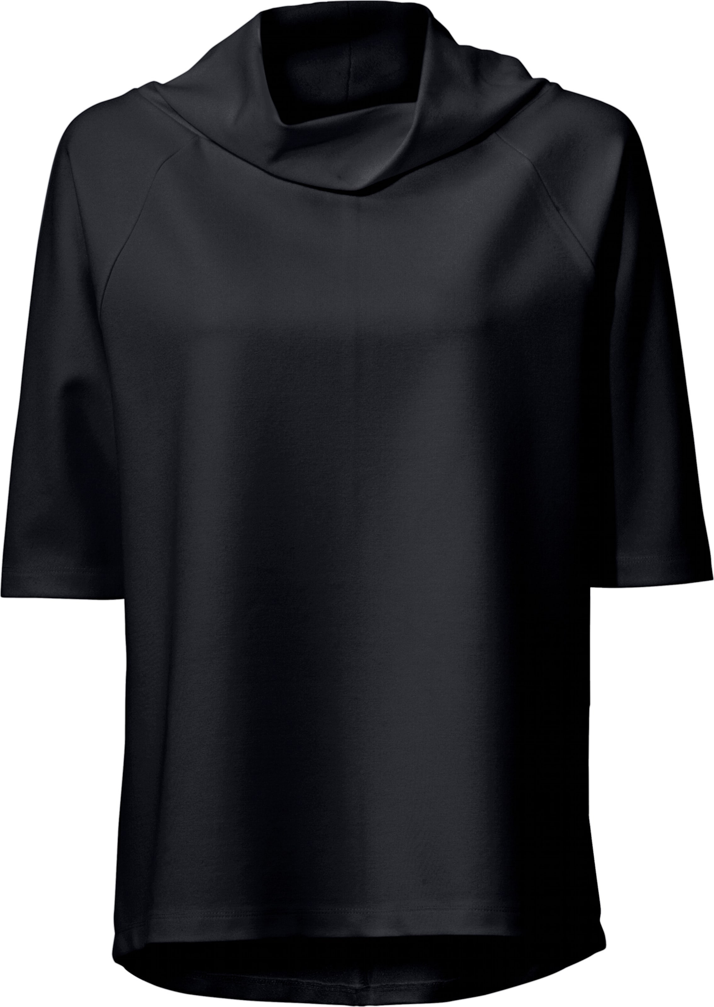 ocker von günstig Kaufen-Oversized Shirt in schwarz von heine. Oversized Shirt in schwarz von heine <![CDATA[Oversized Shirt Trendstark mit lockerem Rollkragen und leicht verlängertem Rücken. Angenehme, pflegeleichte Qualität.]]>. 