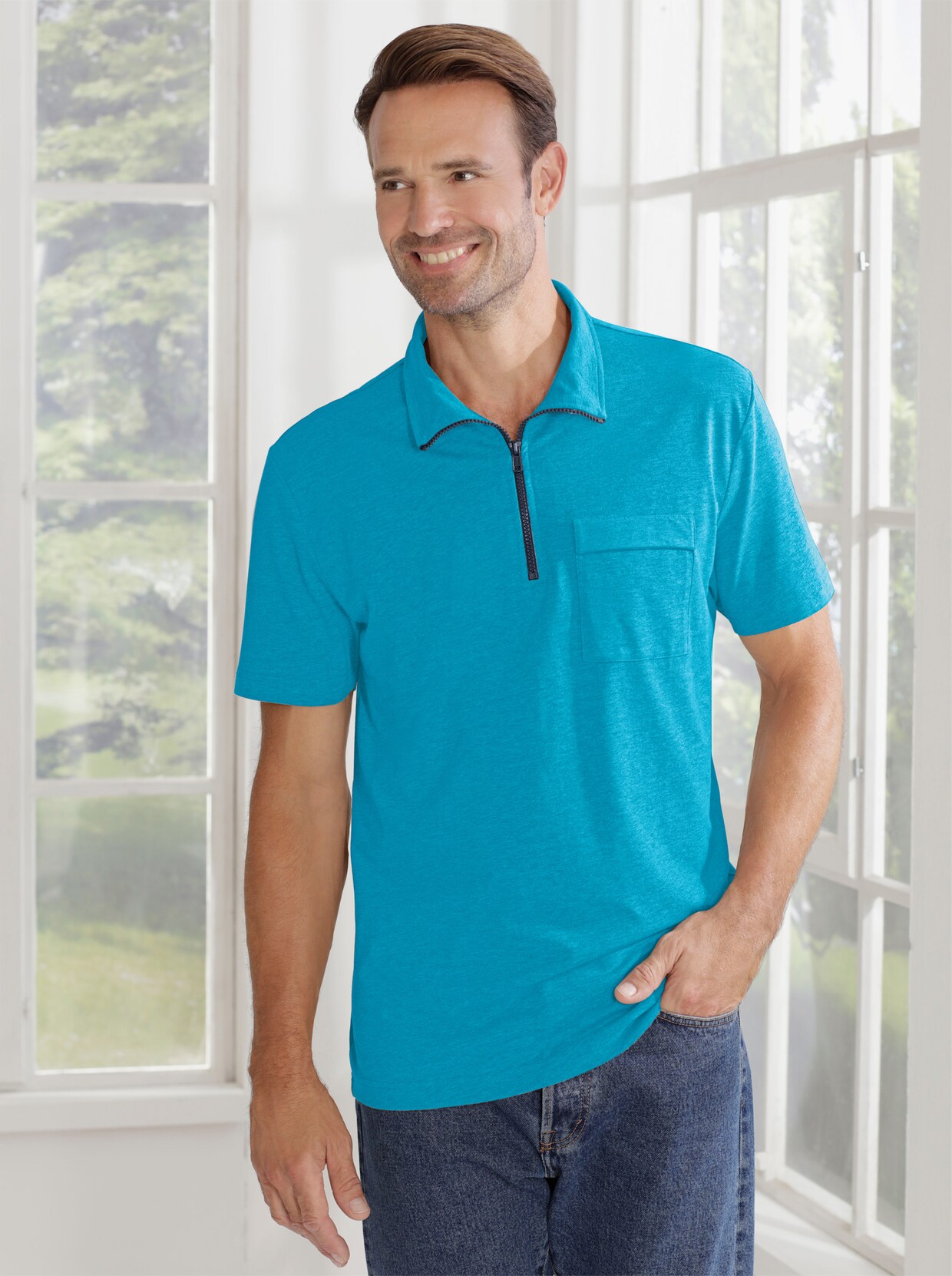 Poloshirt - turquoise