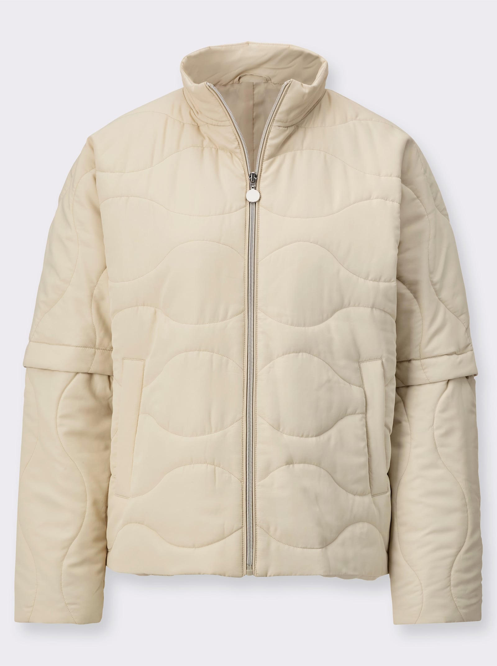 Funktionsjacke mit variabler Ärmellänge - sand