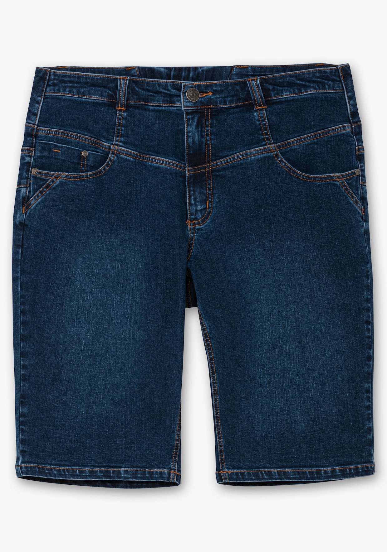 sheego Jeansbermudas - dark blue denim