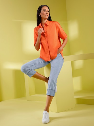 heine Kurzarmbluse - orange