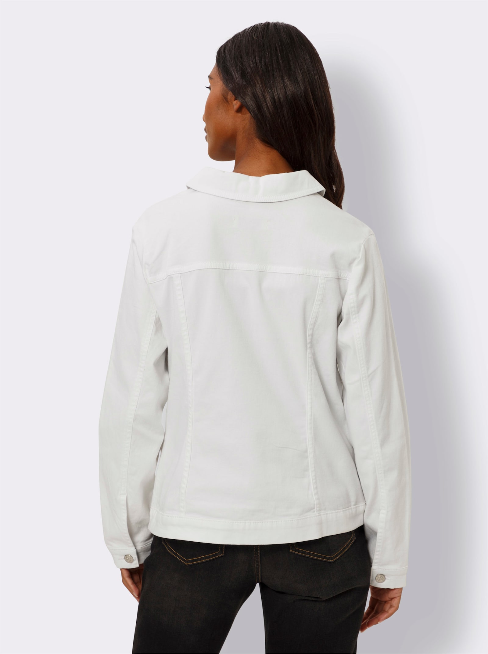 heine Jack met overhemdkraag - ecru