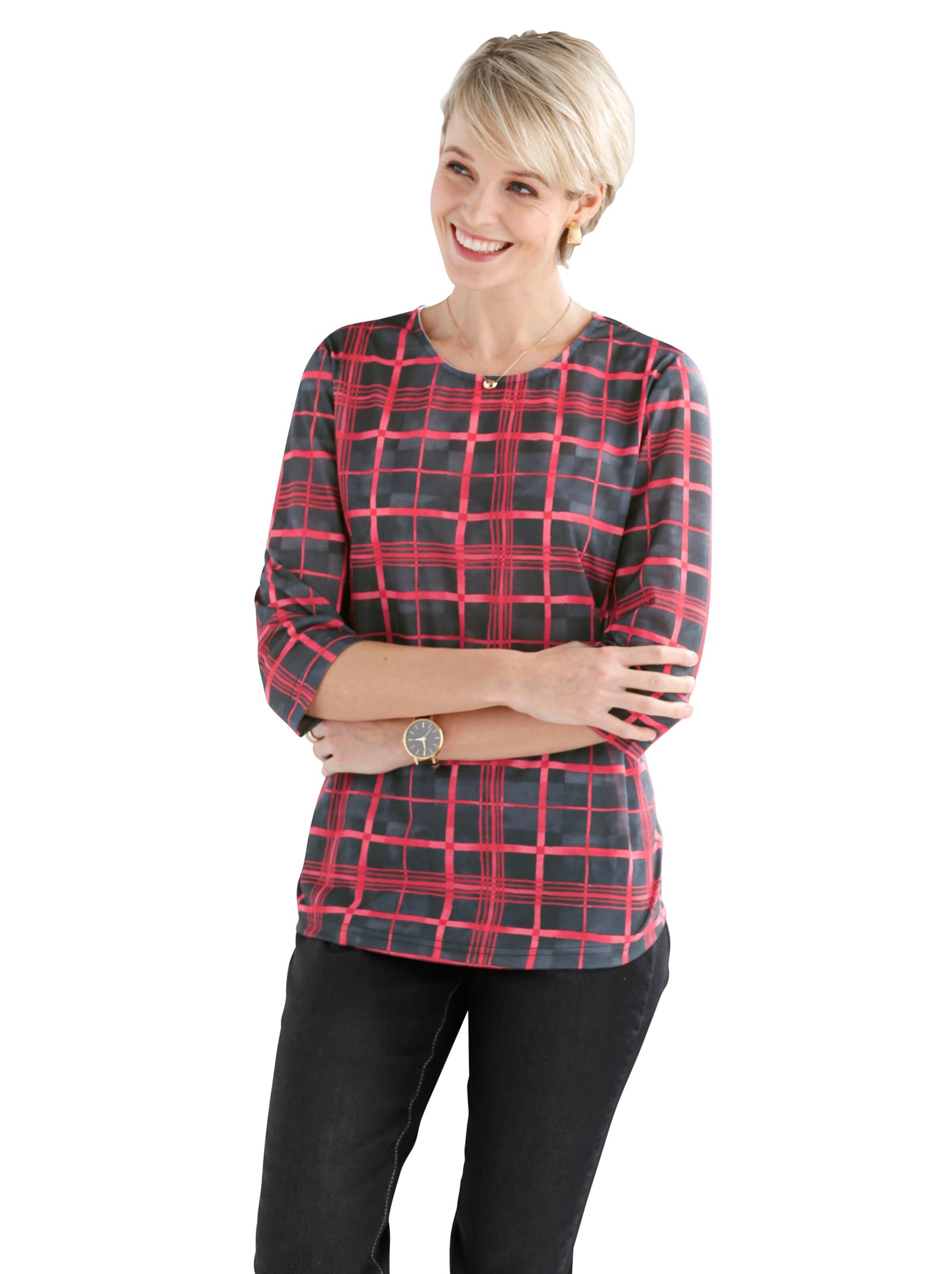 Shirt - schwarz-rot-kariert