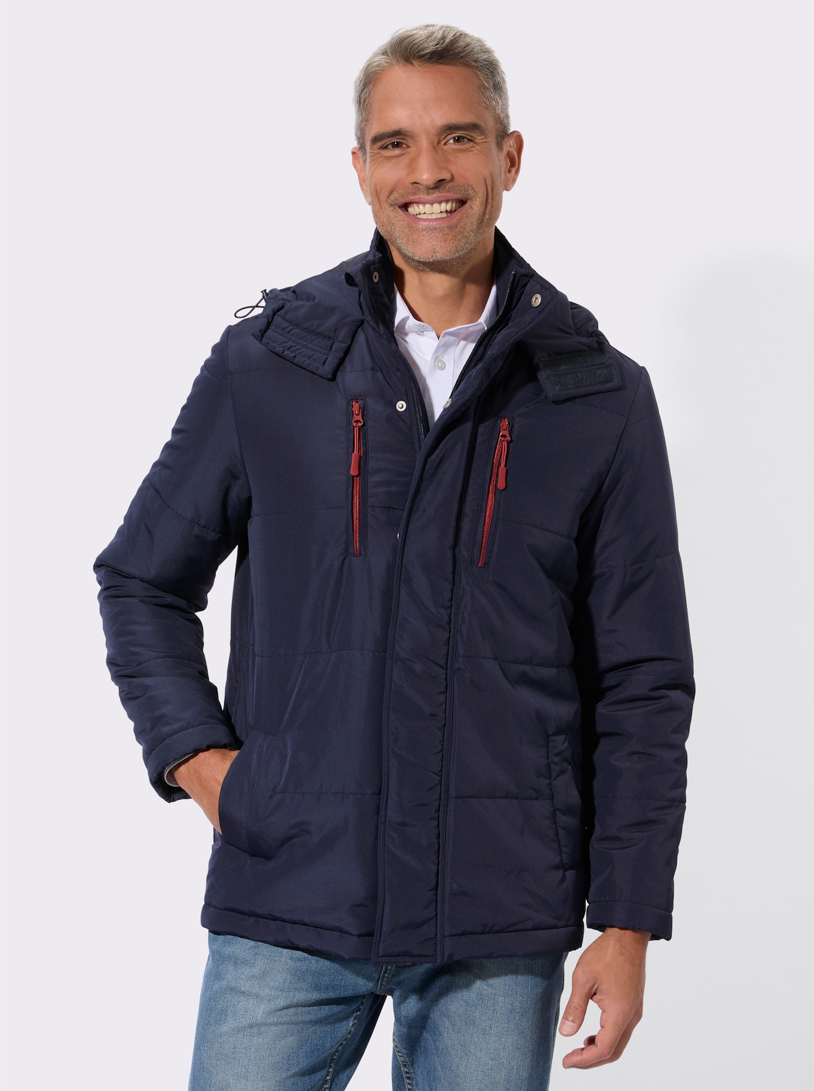 Steppjacke für normale Wintertemperaturen - marine