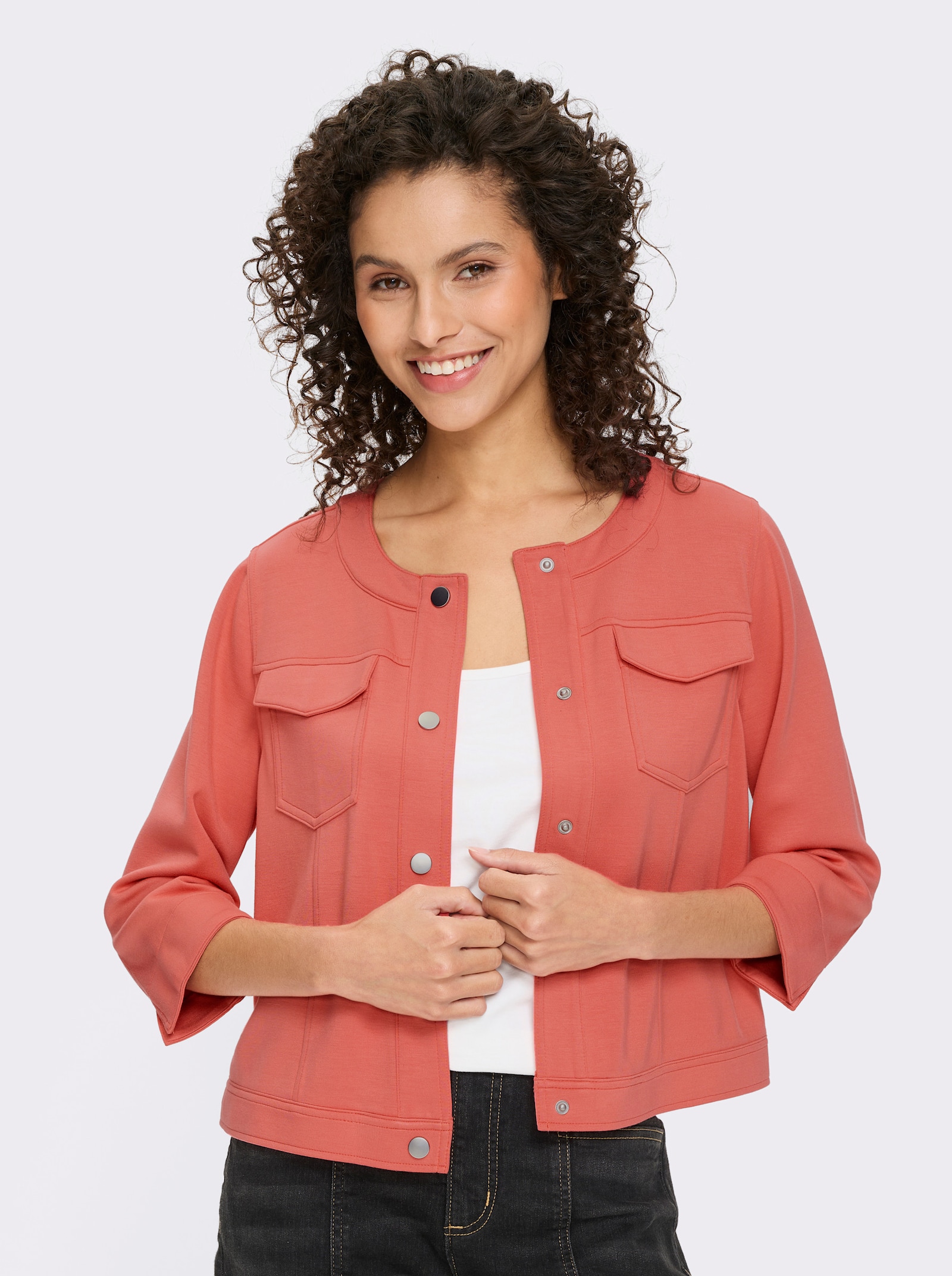 heine Shirtjacke - grapefruit