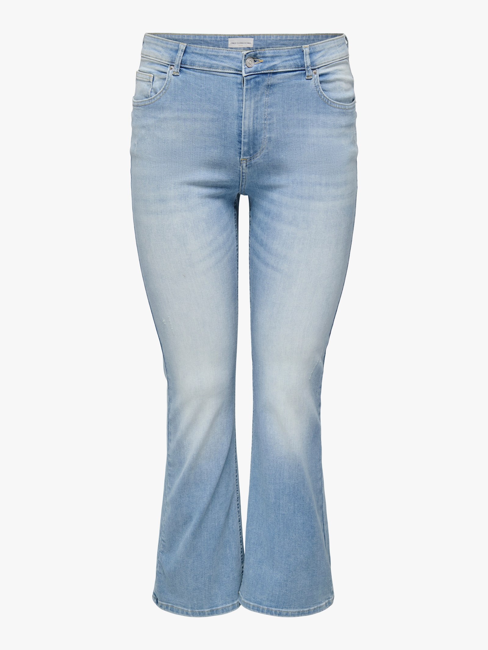 ONLY CARMAKOMA Bootcut-Jeans - light blue denim