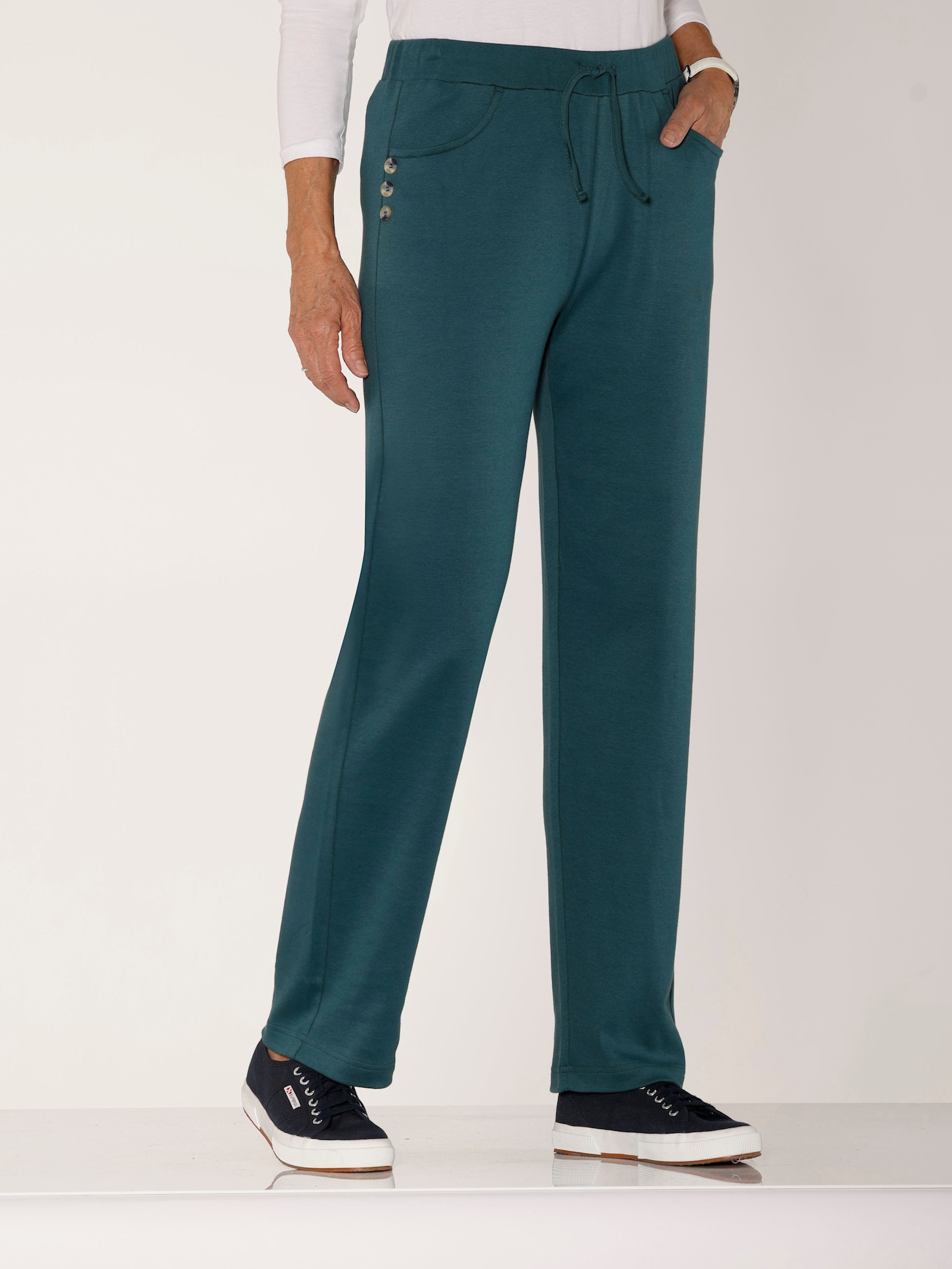 Schlupfhose in Interlock-Qualität - petrol