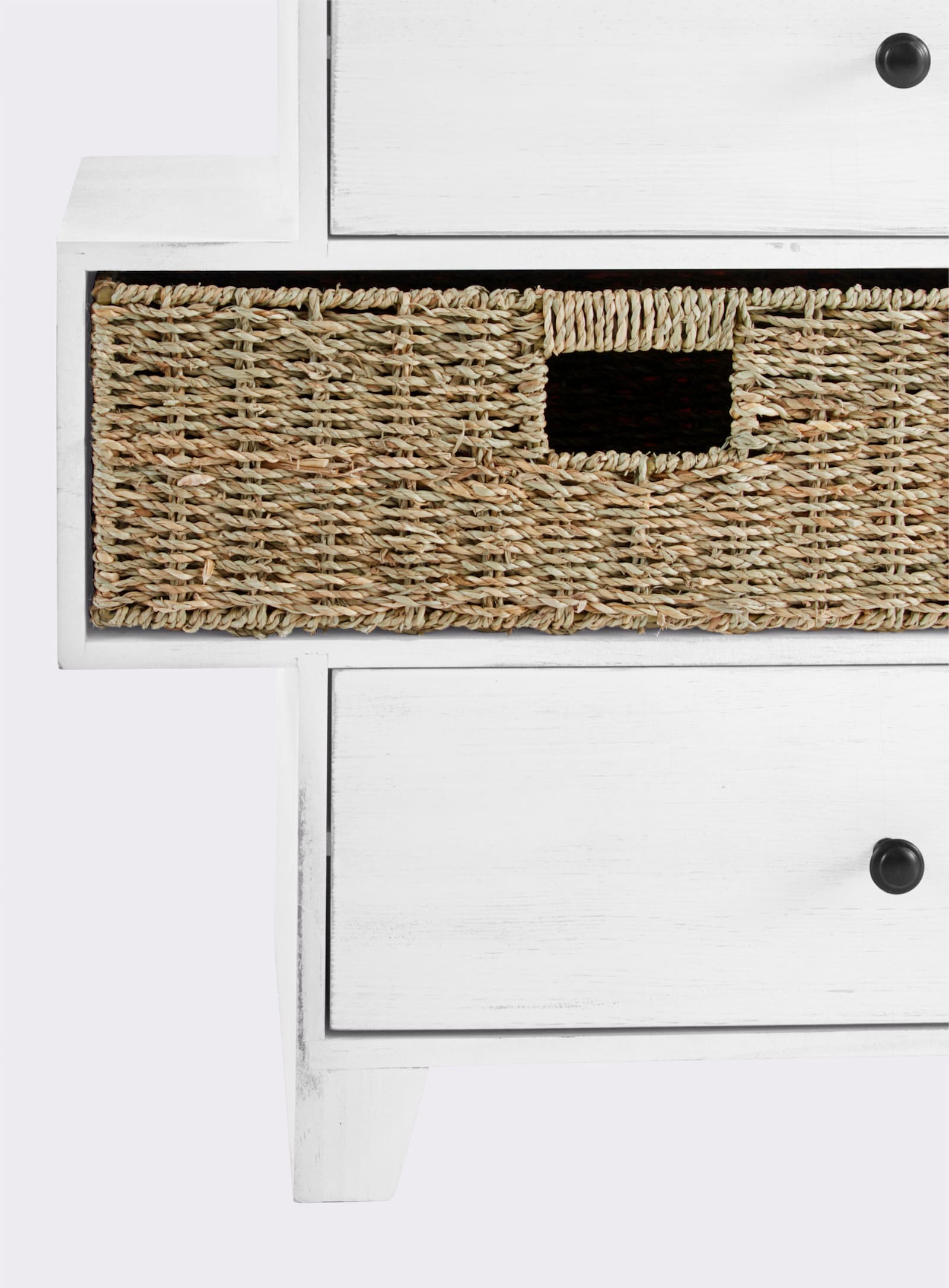 heine home Kommode - weiß-natur