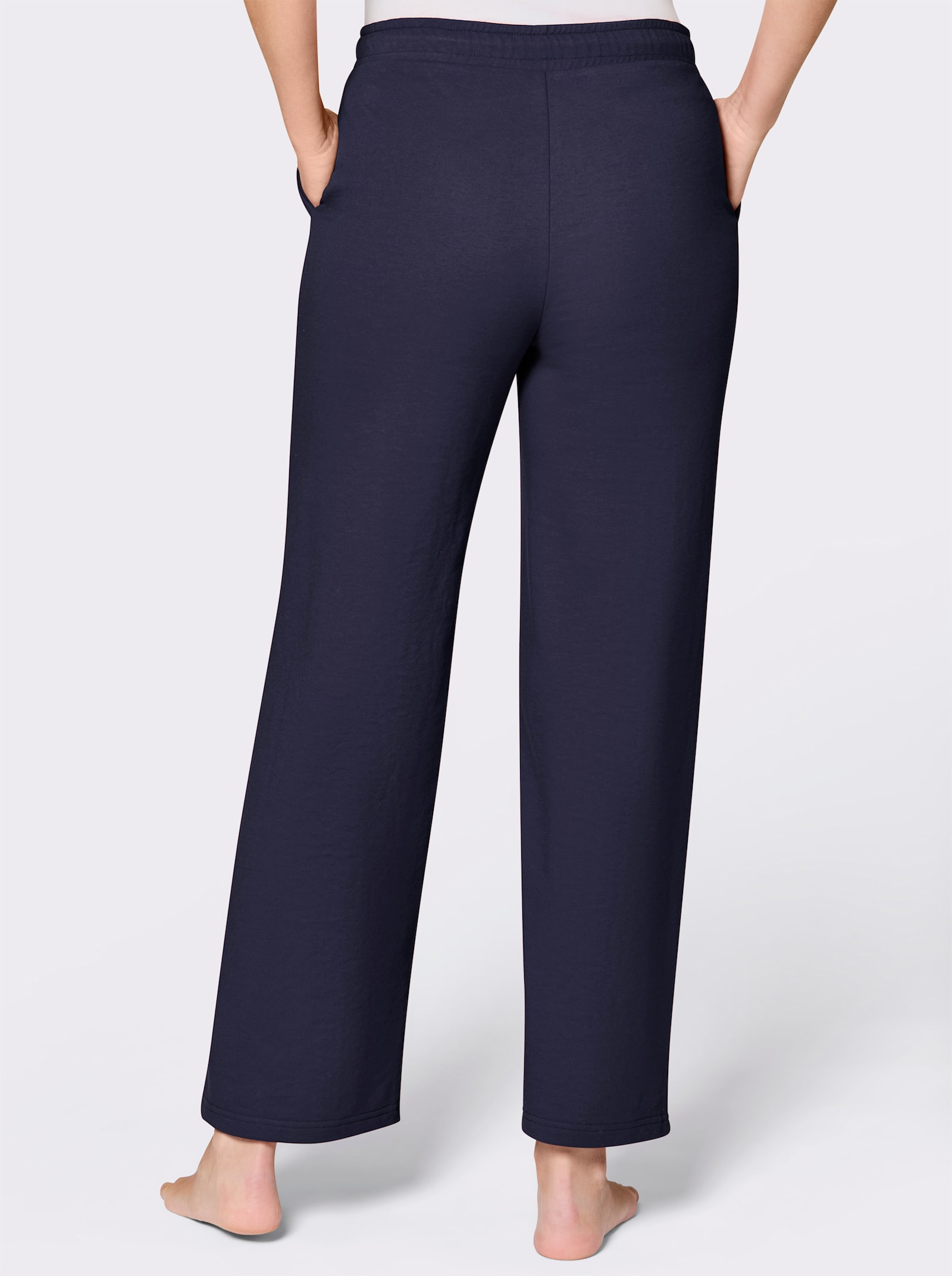 feel good Dehnbund-Hose in weiter Form - marine-weiß