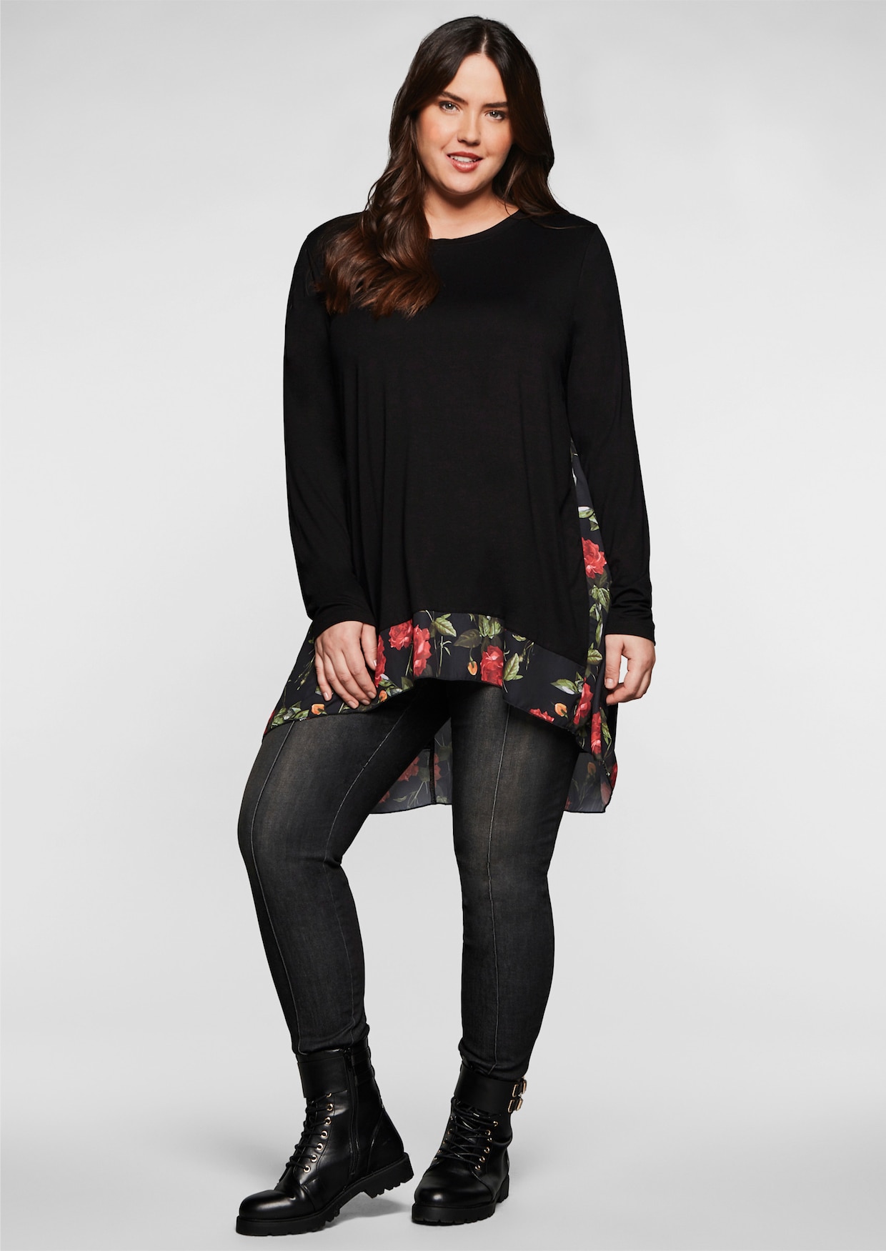 sheego by Joe Browns Longshirt - schwarz