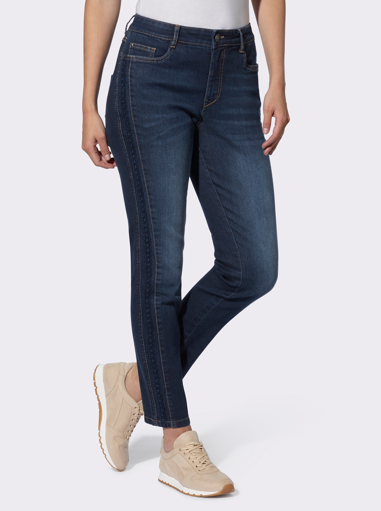 heine Jean style boyfriend - bleu foncé