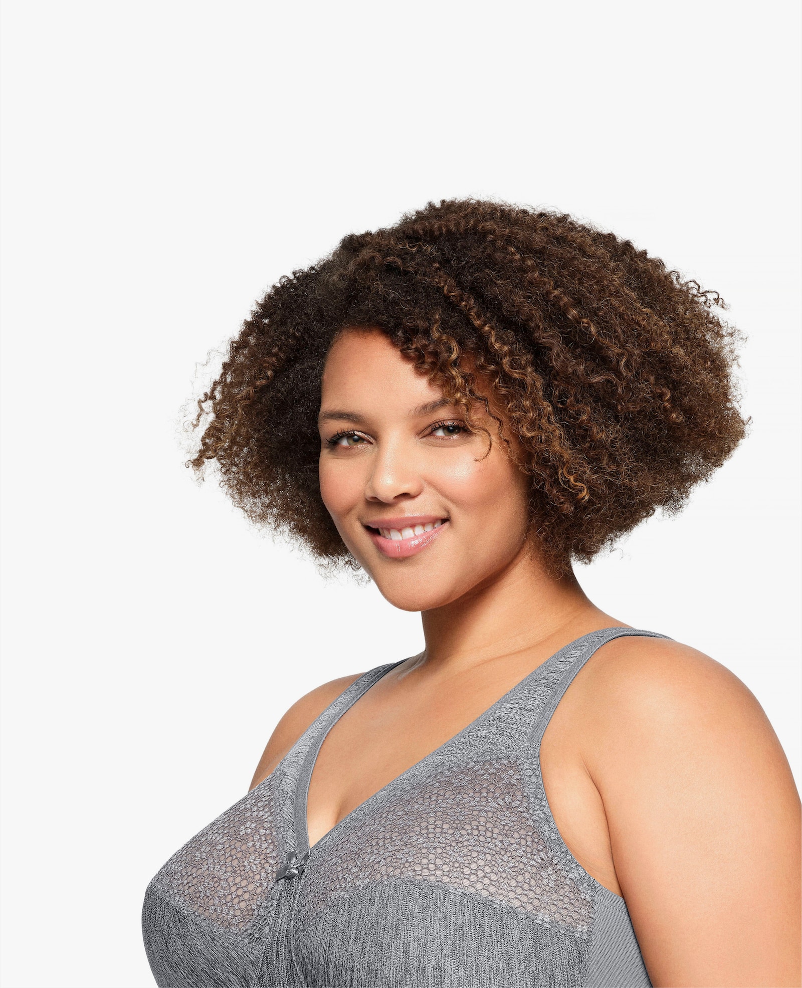 Glamorise Steunbeha zonder beugel - grijs gemêleerd