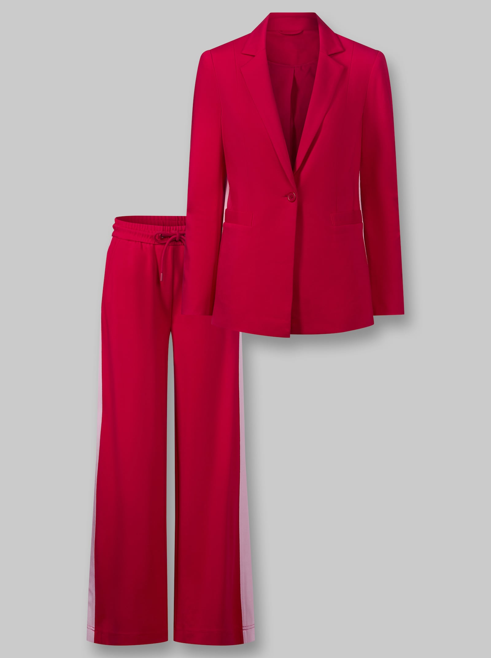 heine Hosenanzug mit Kontraststreifen - rot-rosé