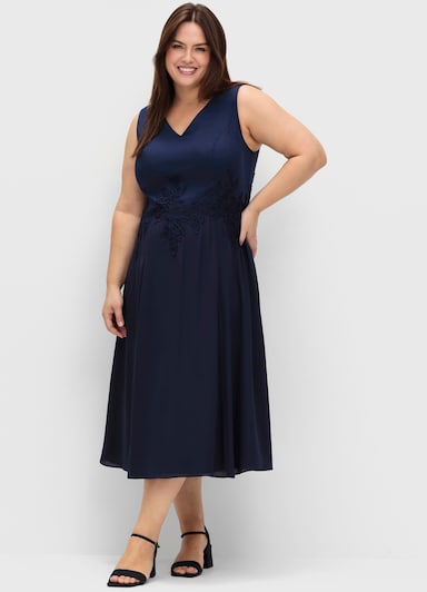 sheego Cocktailkleid - marine