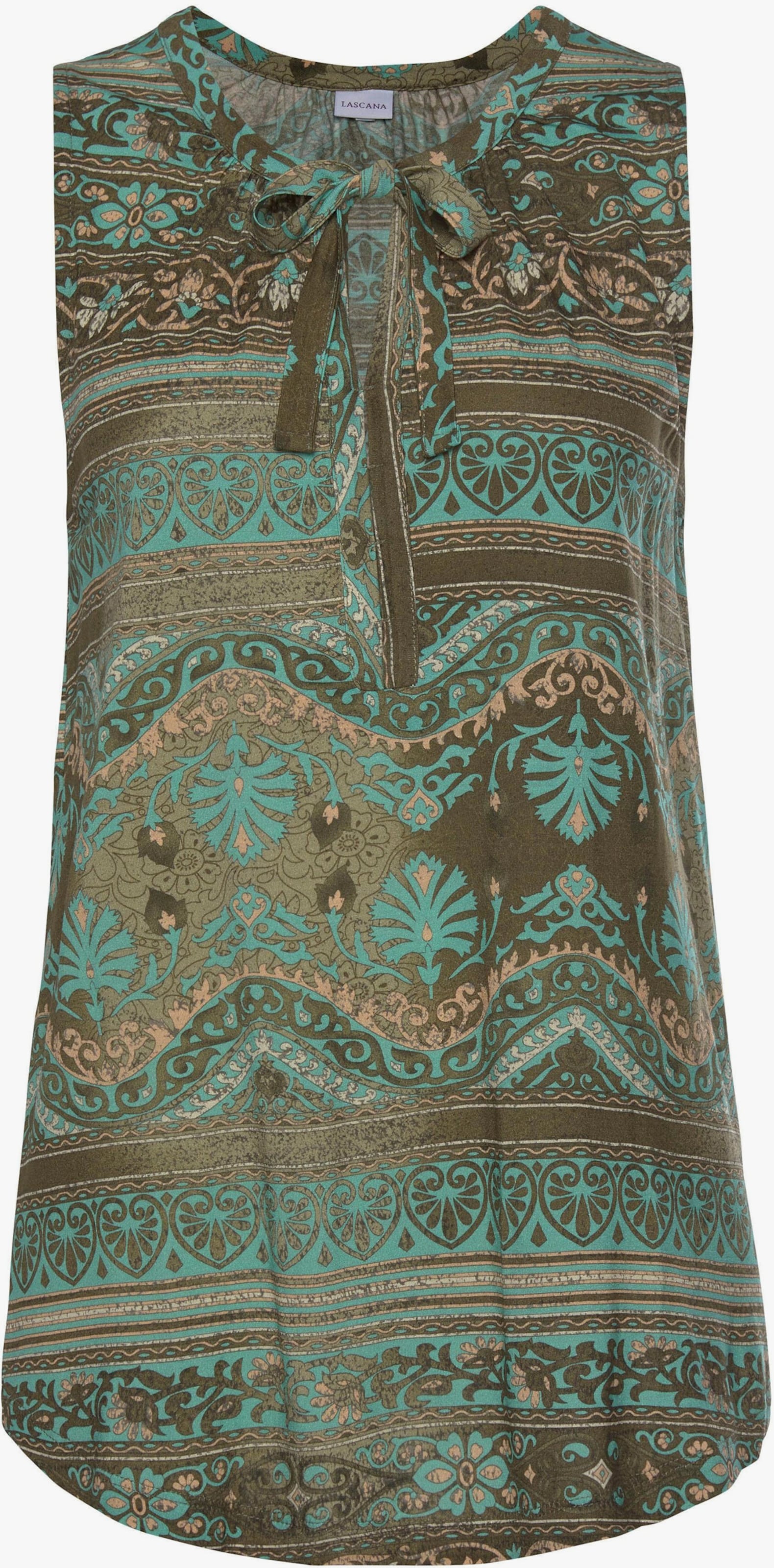 LASCANA Tanktop - türkis-bedruckt