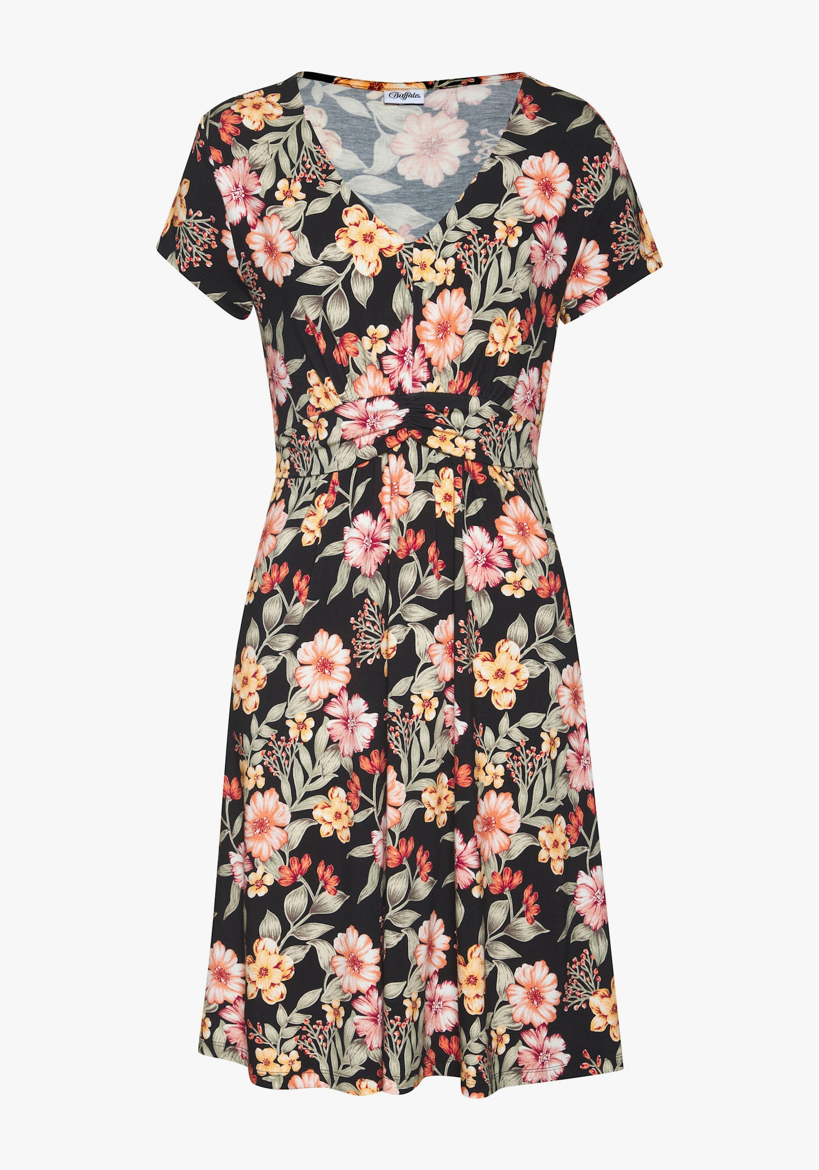 Buffalo Robe en jersey - noir imprimé