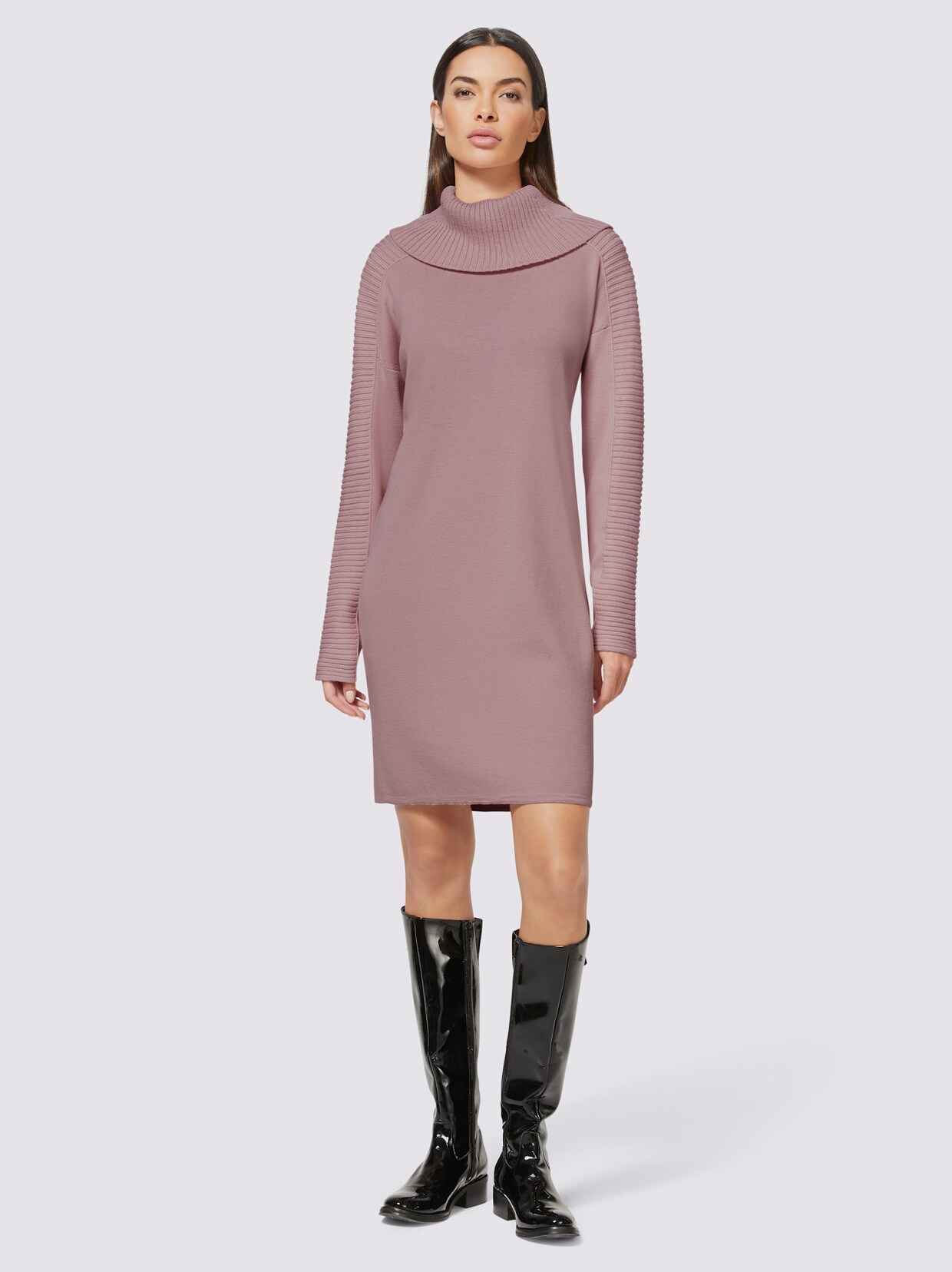 heine Strickkleid - hellrosé