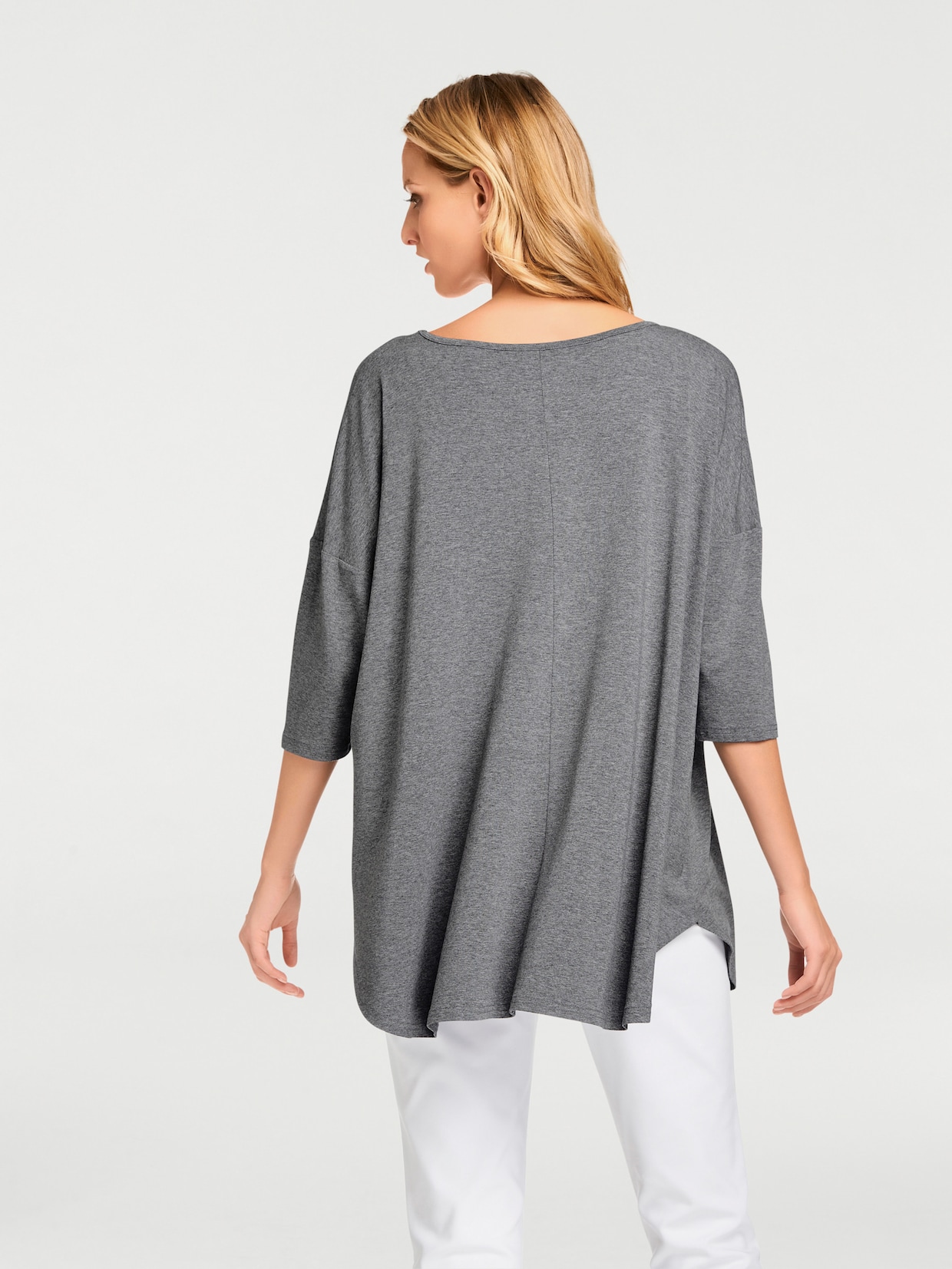 heine Oversized Shirt - grau-melange