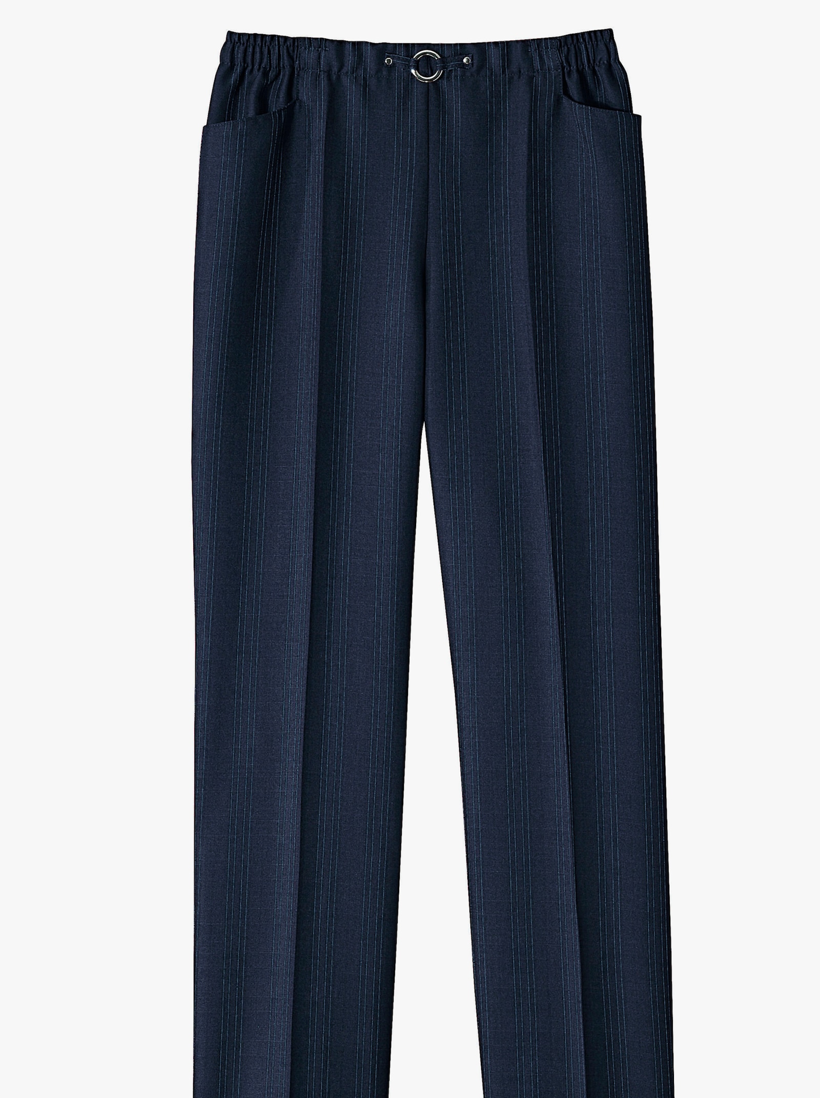 Comfortbroek per 2 stuks - marine + marine gestreept