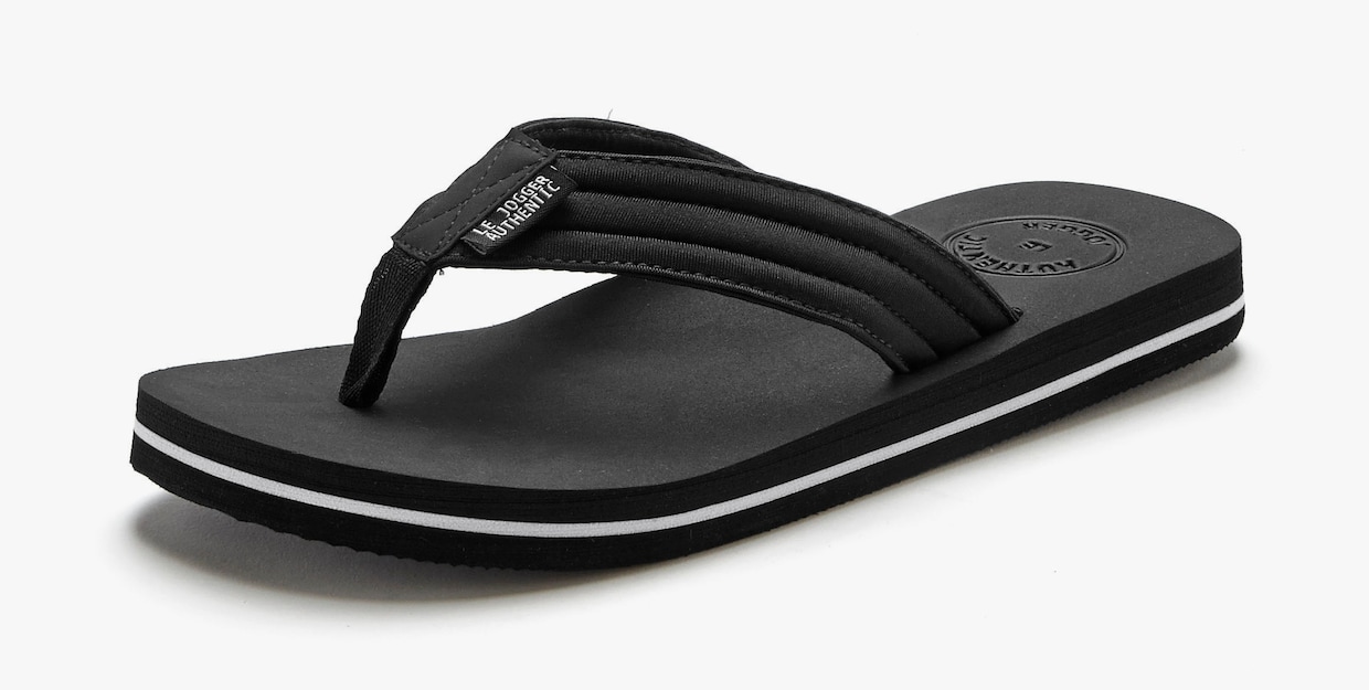 AUTHENTIC LE JOGGER Teenslipper - zwart