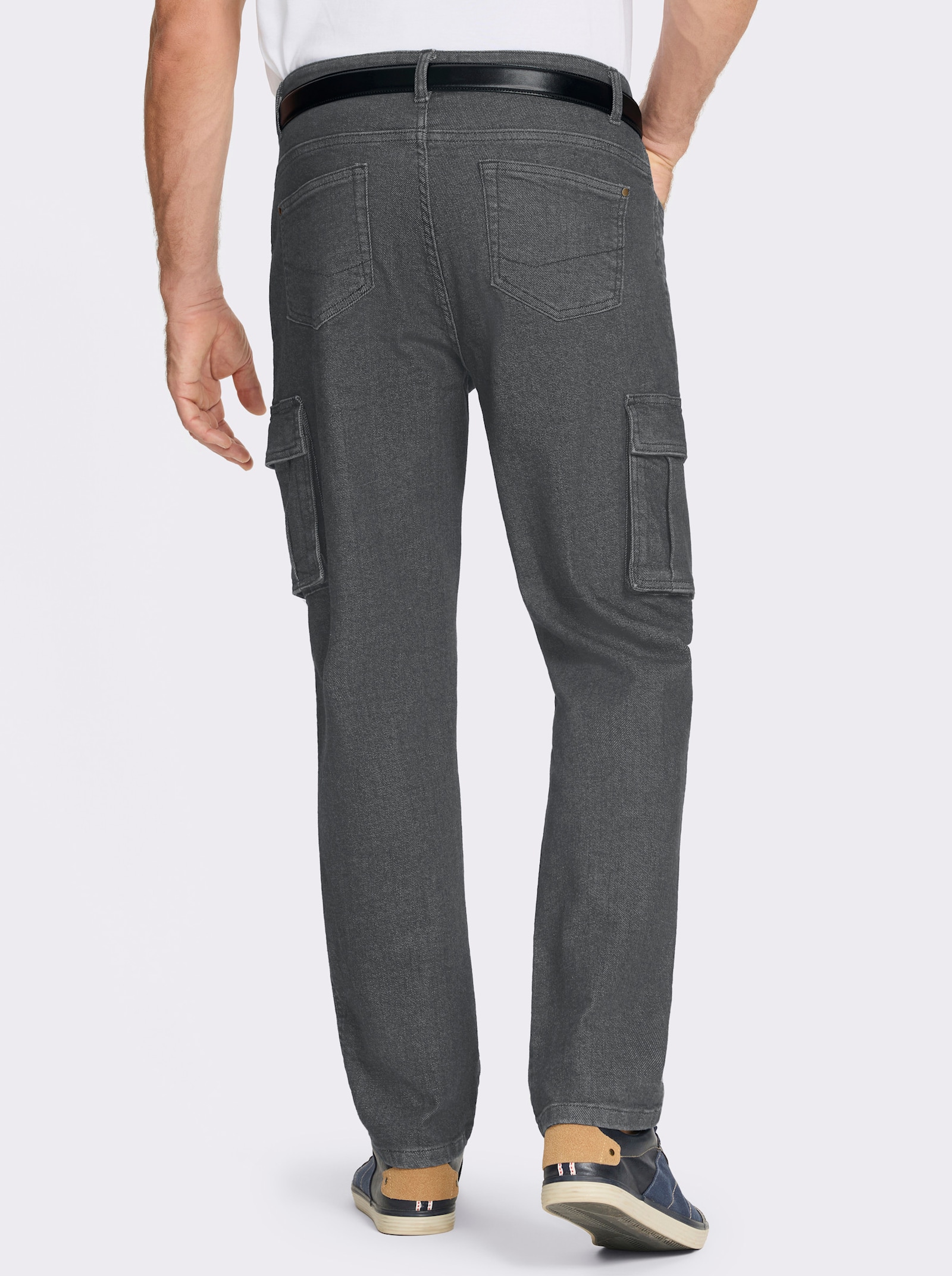 Jeans mit Stretch - grey denim