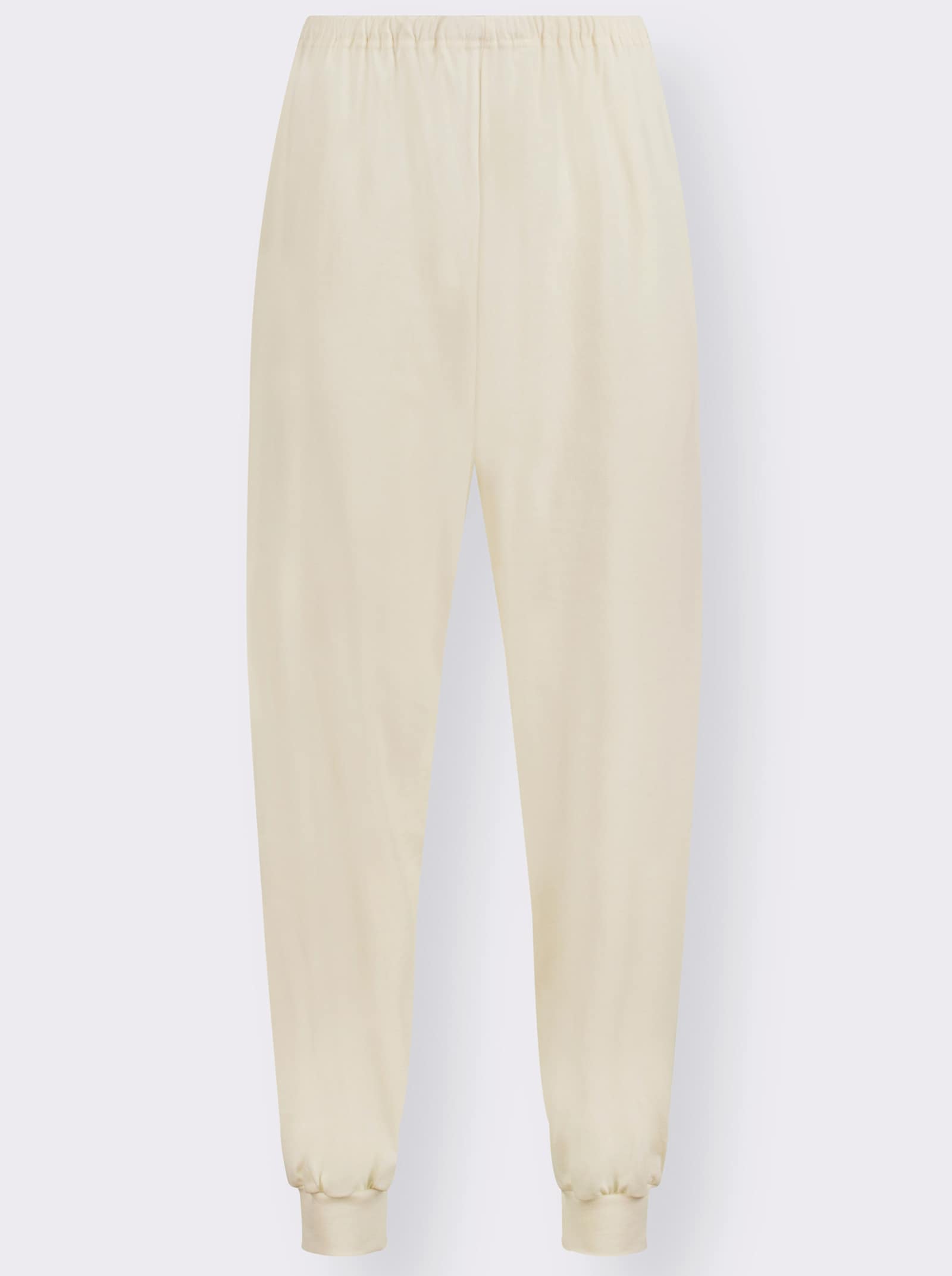 götting Schlafanzug in Feinfrottier-Qualität - natur-geringelt