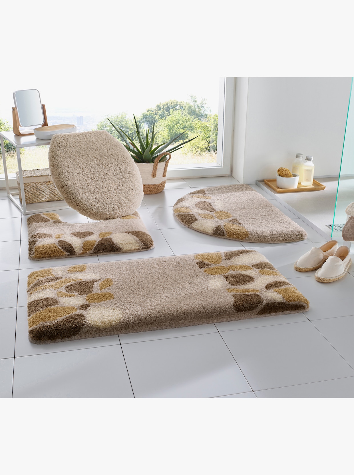Kleine Wolke Badmat - beige