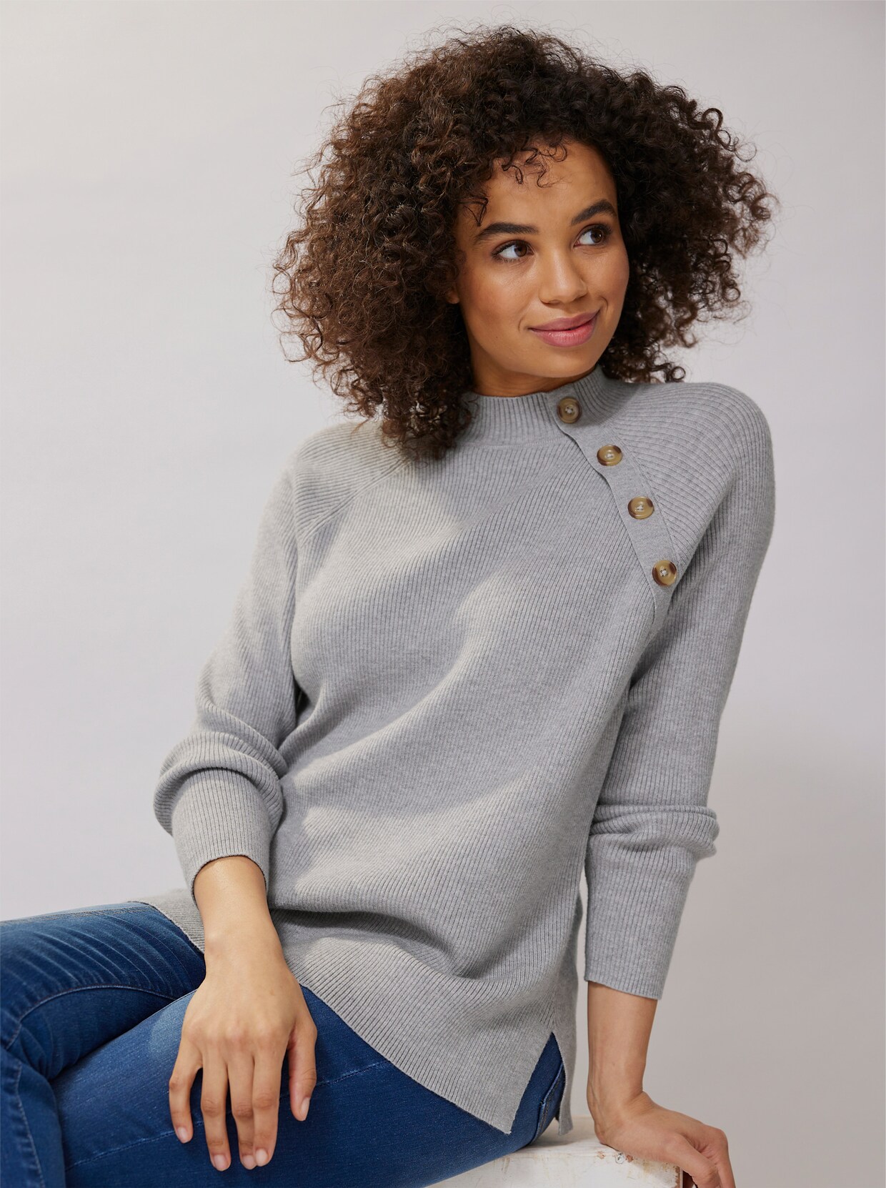 heine Pullover - grijs gemêleerd