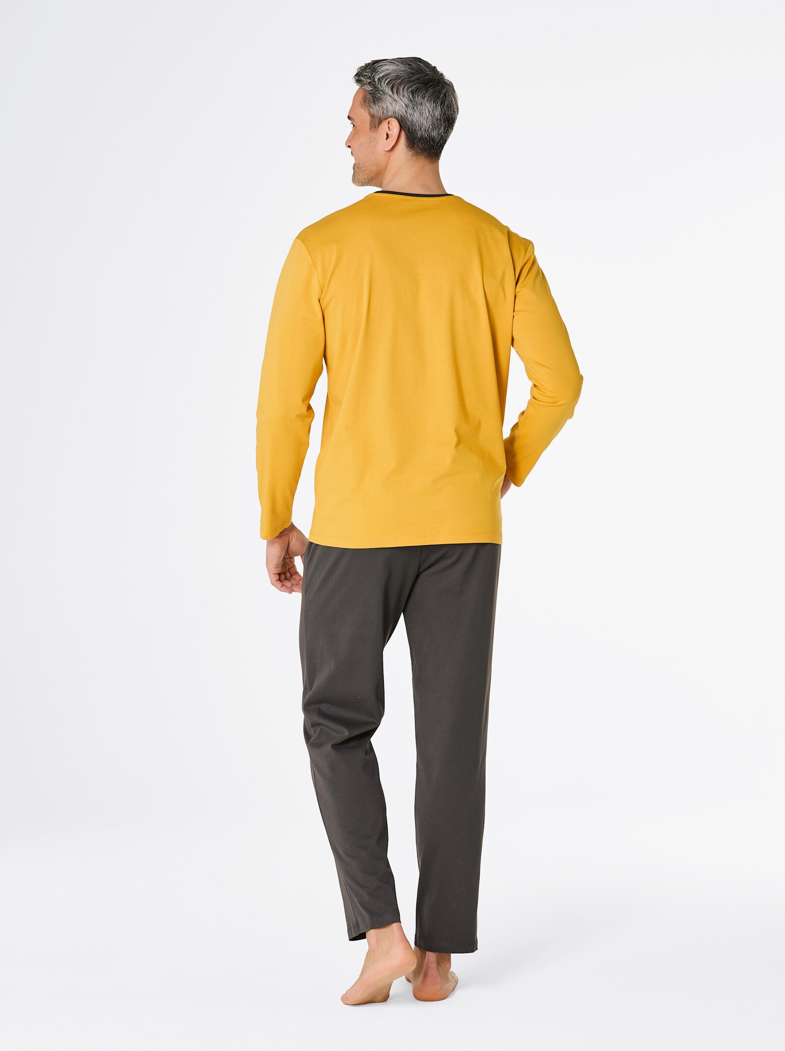 wäschepur men Pyjama - oker/grafiet