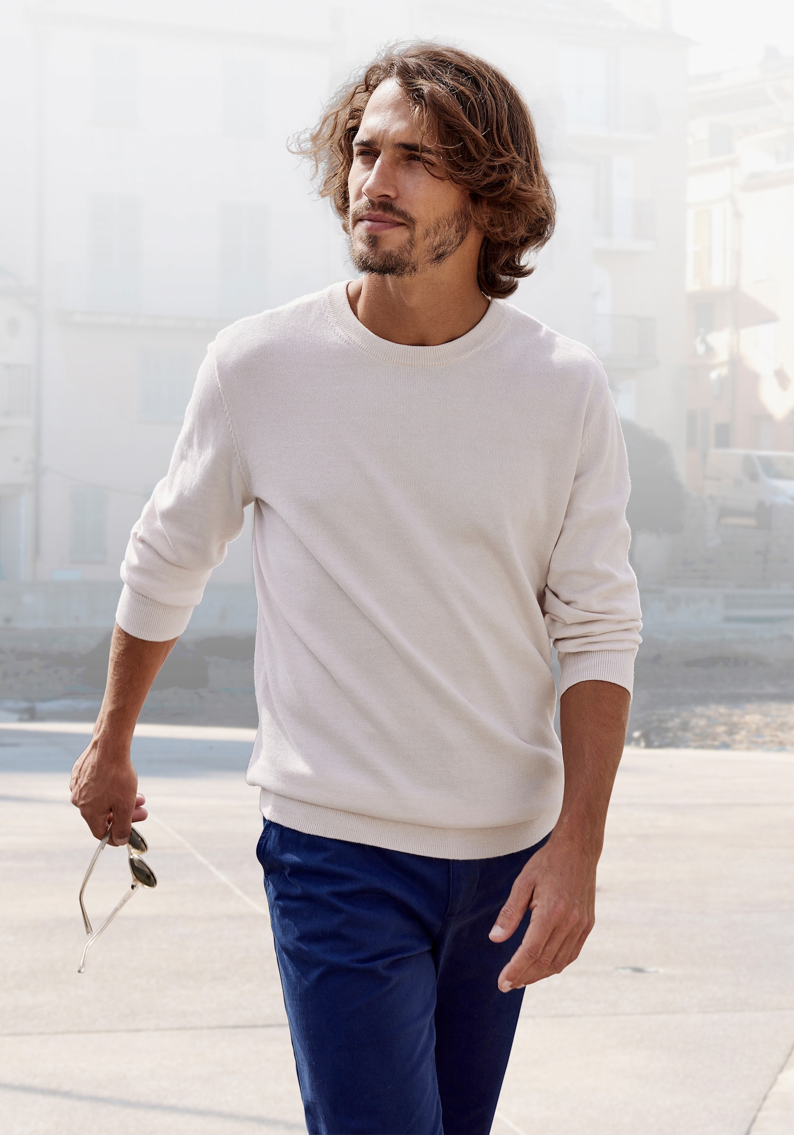 H.I.S Gebreide pullover - beige