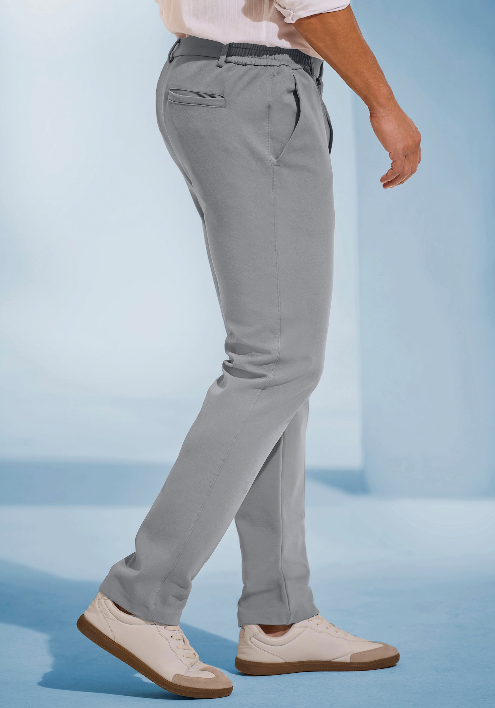 H.I.S Stoffhose - blaugrau