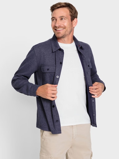 Marco Donati Sweatjacke - marine-meliert