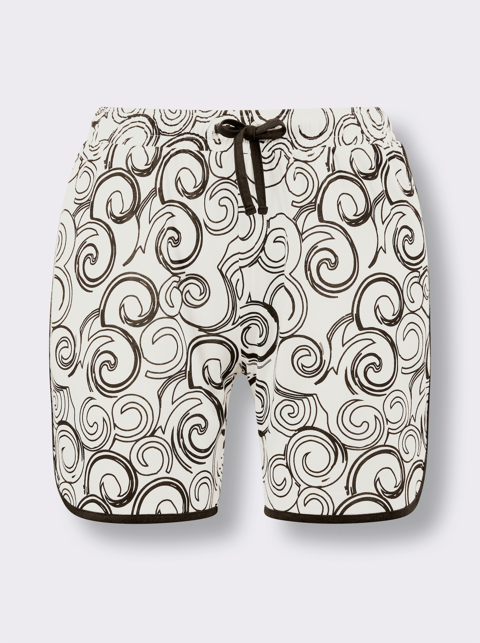 wäschepur Shortys mit Allover-Druck - schwarz-bedruckt + weiß-bedruckt