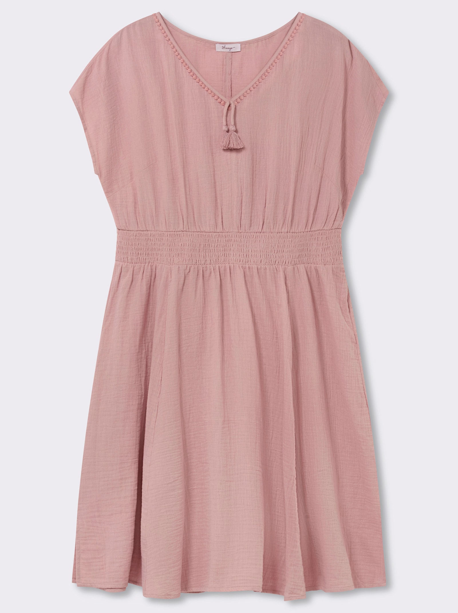 sheego Sommerkleid aus Musselin - hortensie