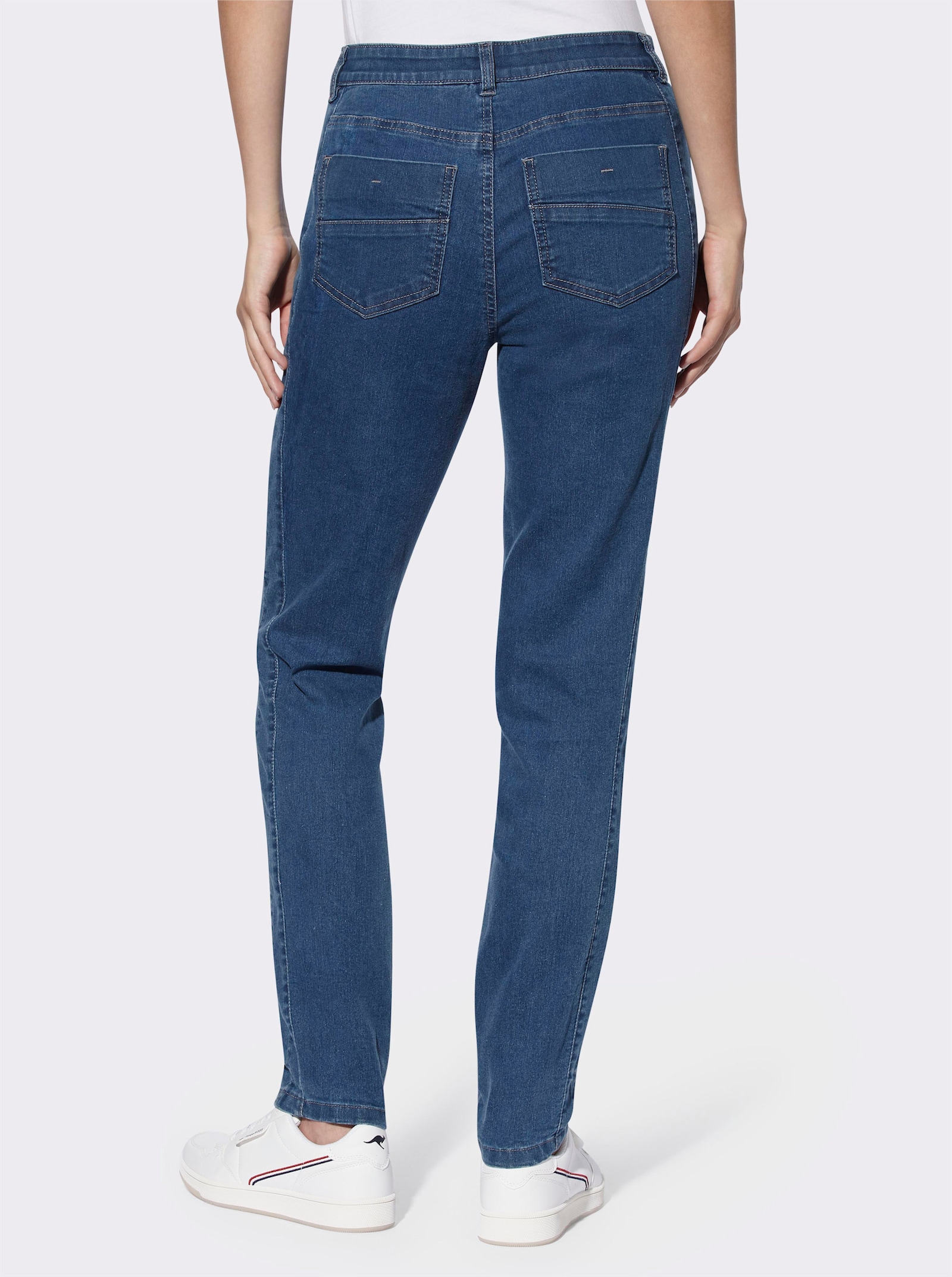 heine Stretch-Jeans mit Schmuckknöpfen - blue-stone-washed