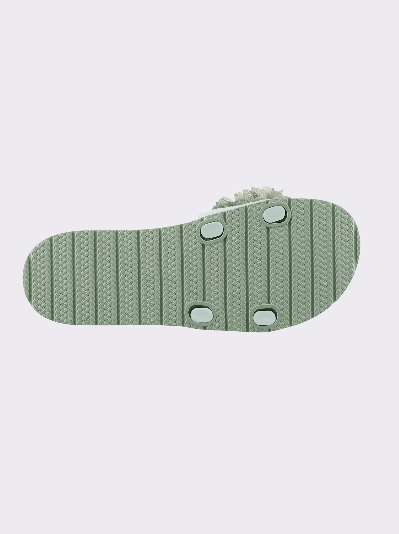 Siebi´s Badslipper met applicatie - eucalyptus