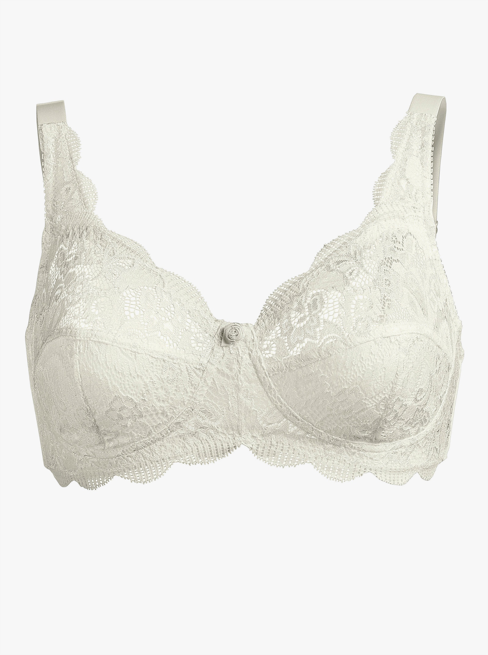 Susa BH ohne Bügel aus elastischer Spitze - champagner + elfenbein