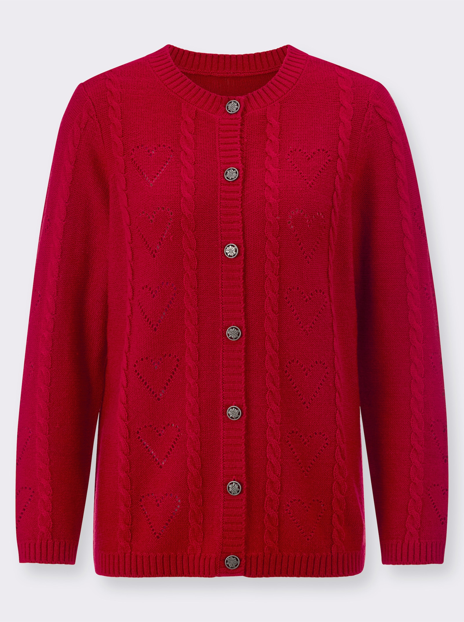 Vest met folkloreknopen - rood