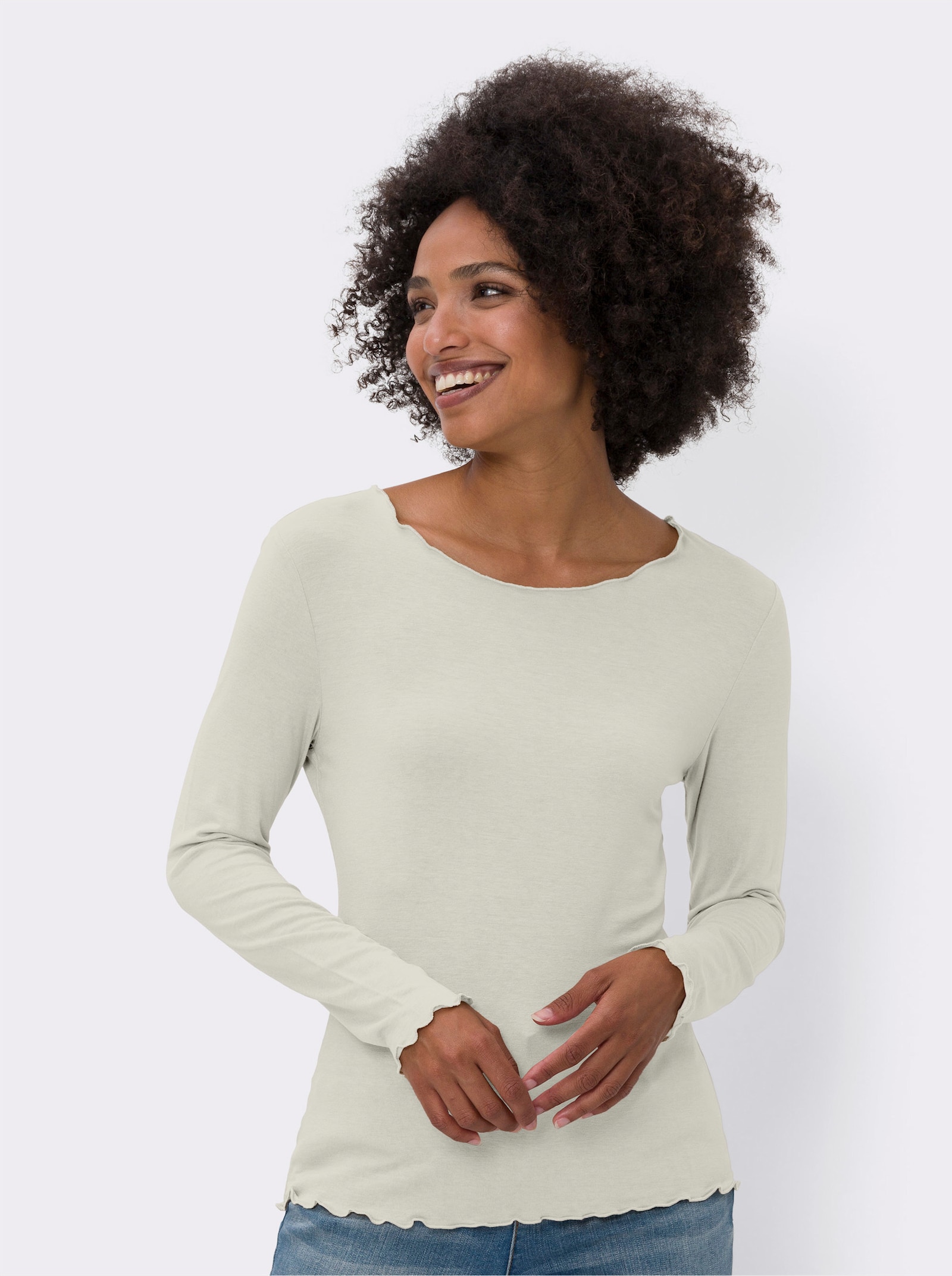 heine Shirt-Set in Viskose-Qualität - beige-ecru