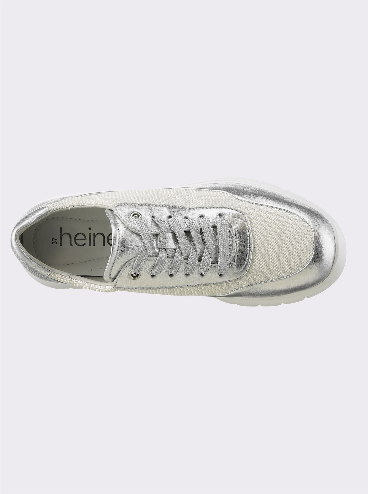 heine Sneaker - silberfarben-weiß