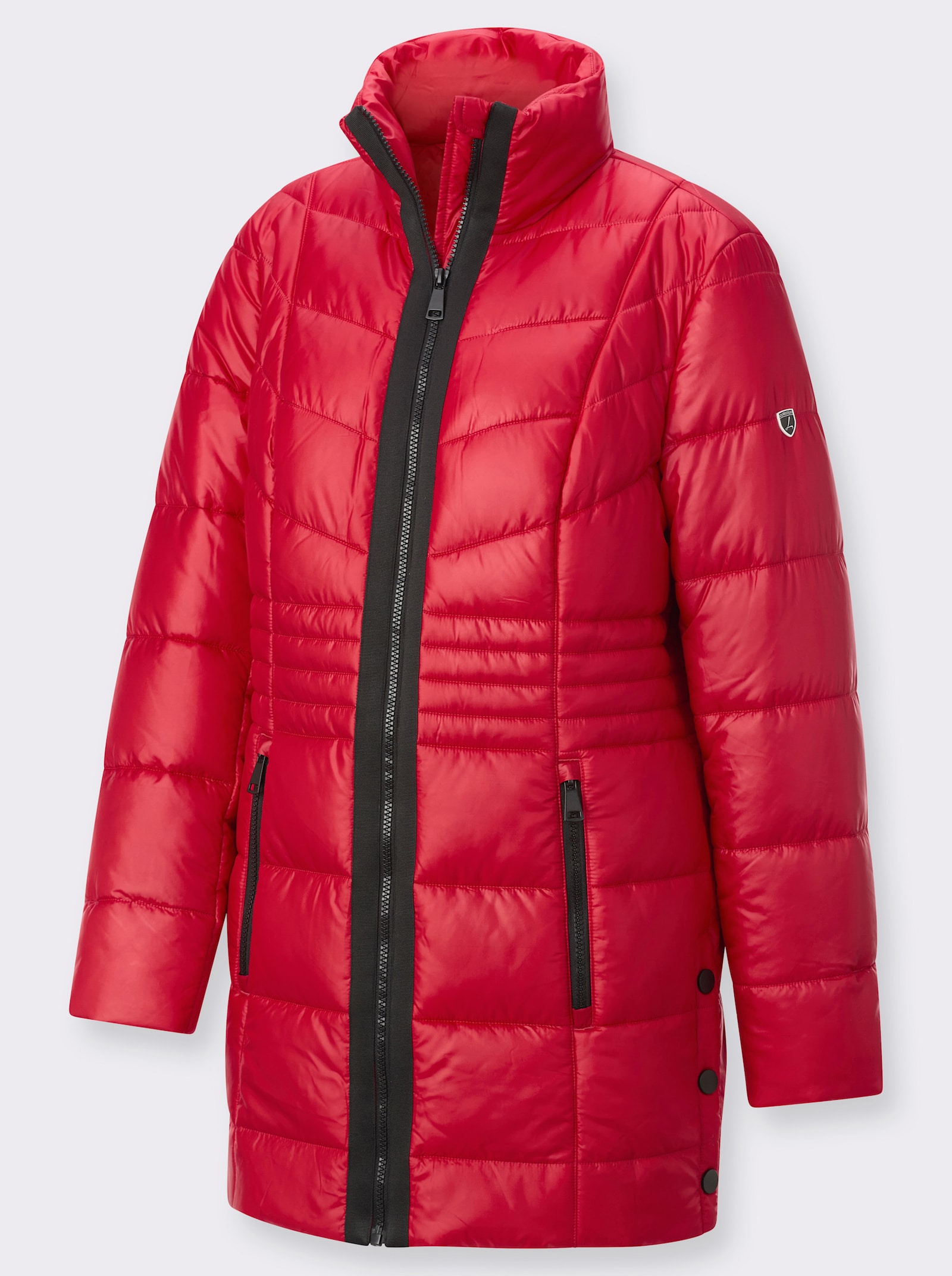 Winterjacke mit schmeichelnder Steppung - rot