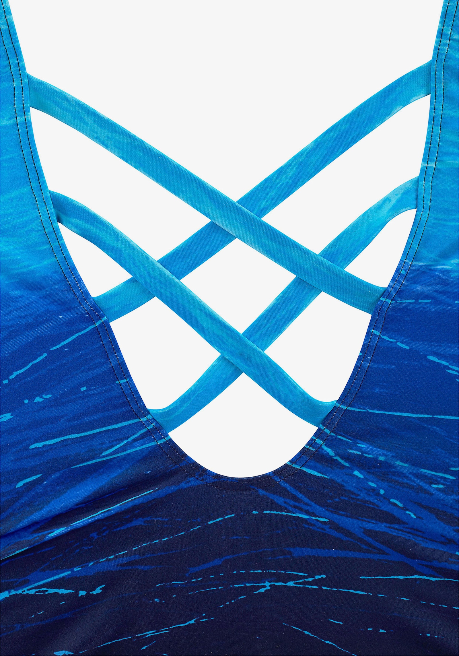 LASCANA Badpak - blauw geprint