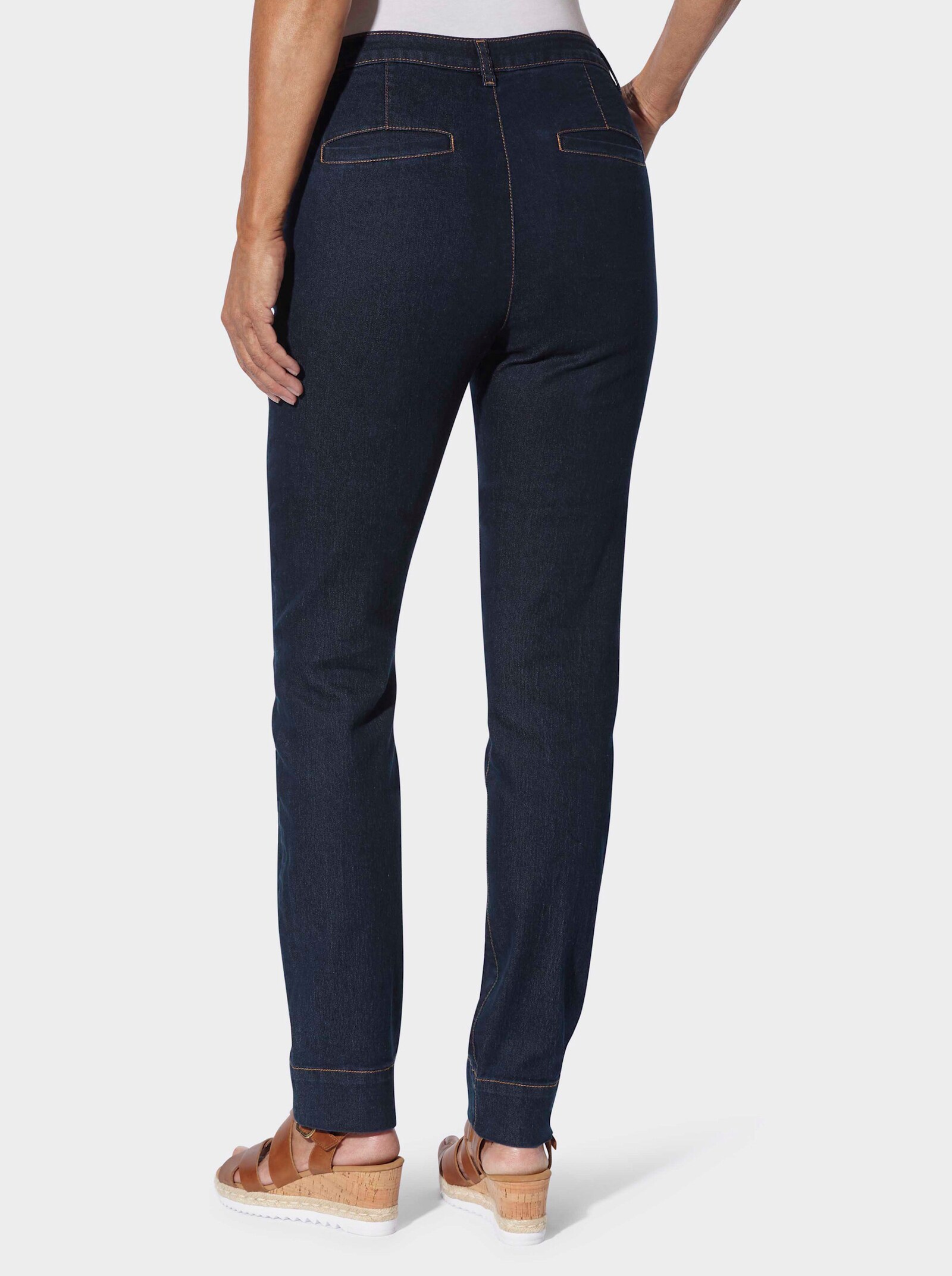 Chinohose in Denim-Qualität - dark blue