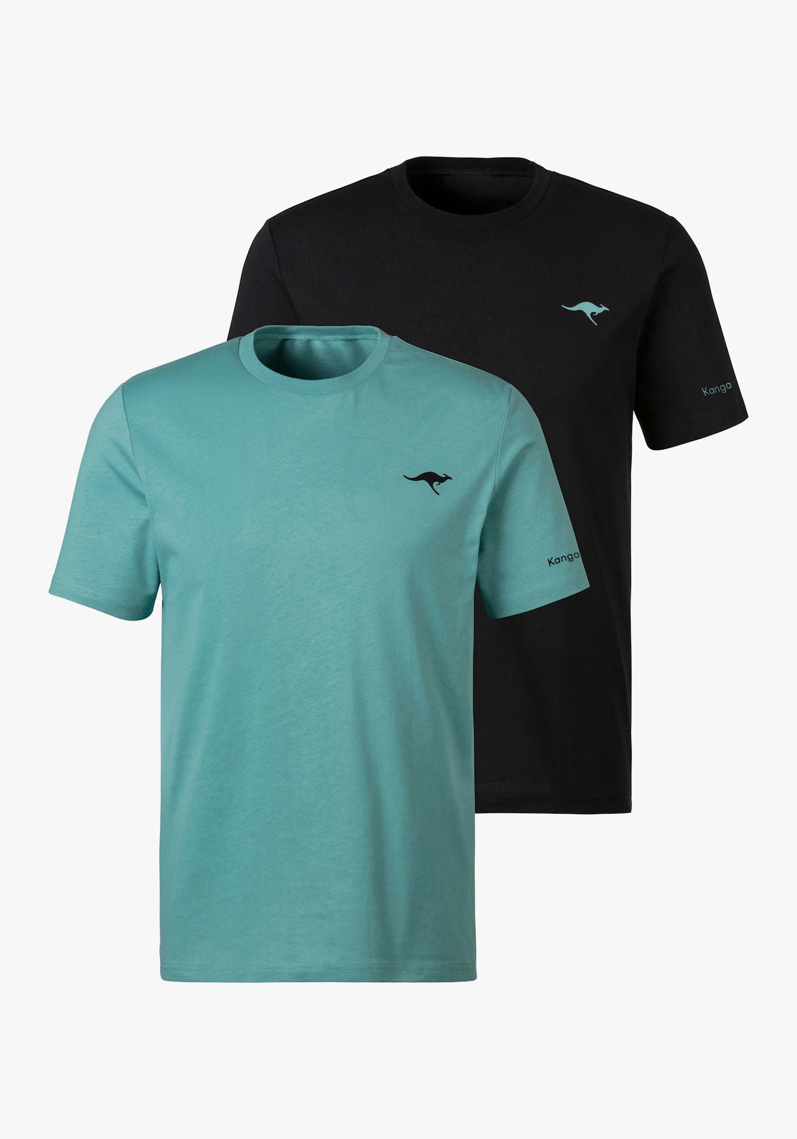 KangaROOS T-Shirt - petrol, schwarz