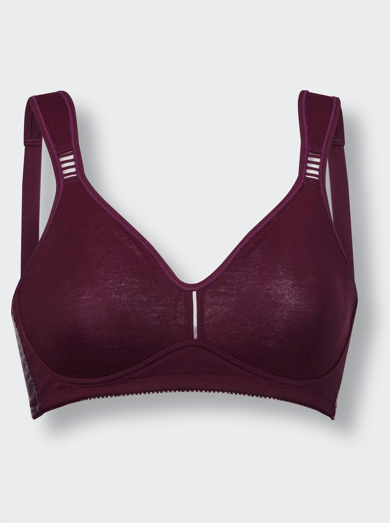 wäschepur Soutien-gorge confort sans armatures - lie-de-vin