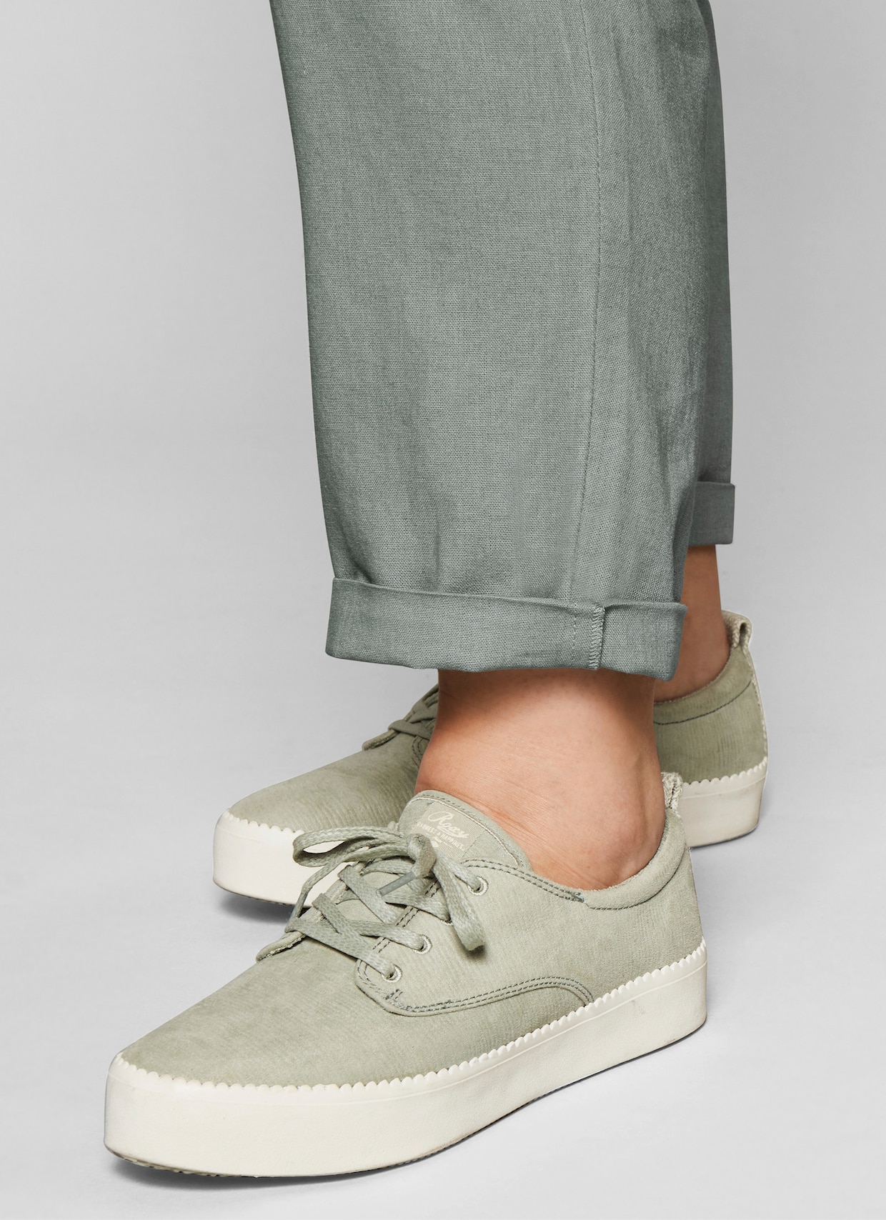 sheego Comfortbroek - eucalyptus