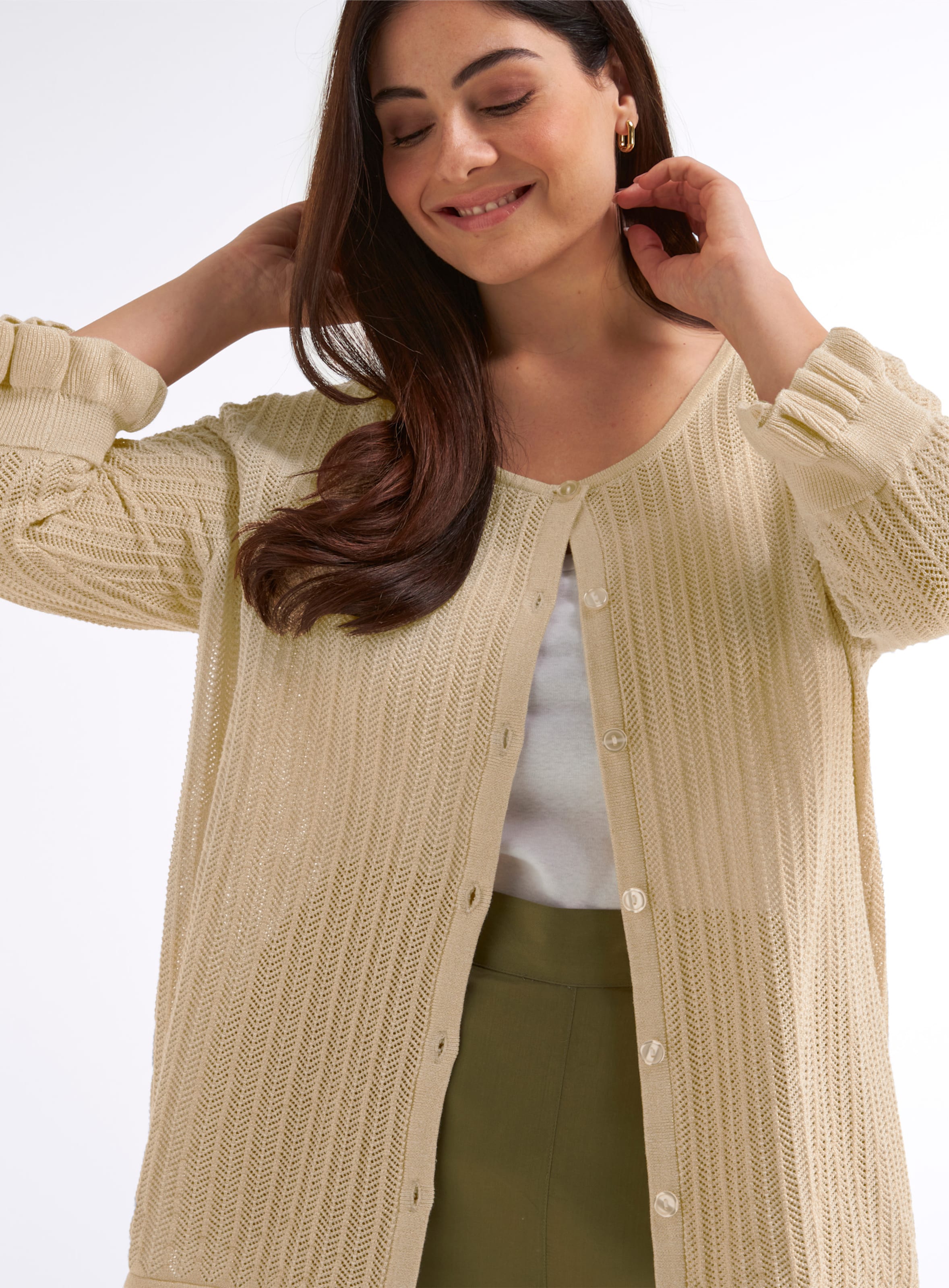 Thumbnail - Ajourstrickjacke